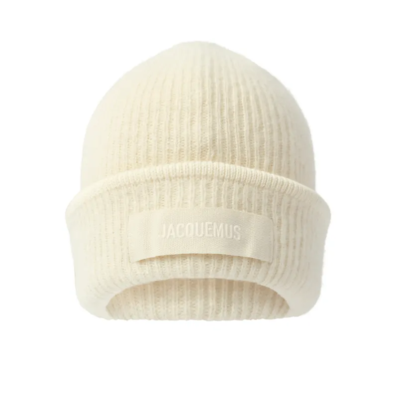 Gros Grain Beanie in Off White sold by MARAIS