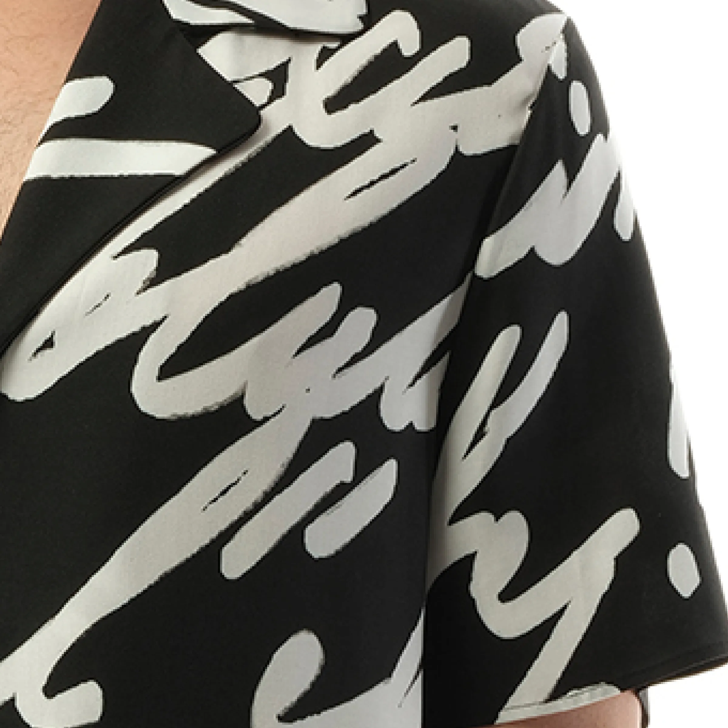 Big Love Letter Pyjama Shirt in Black/White sold by MARAIS product image thumbnail 3