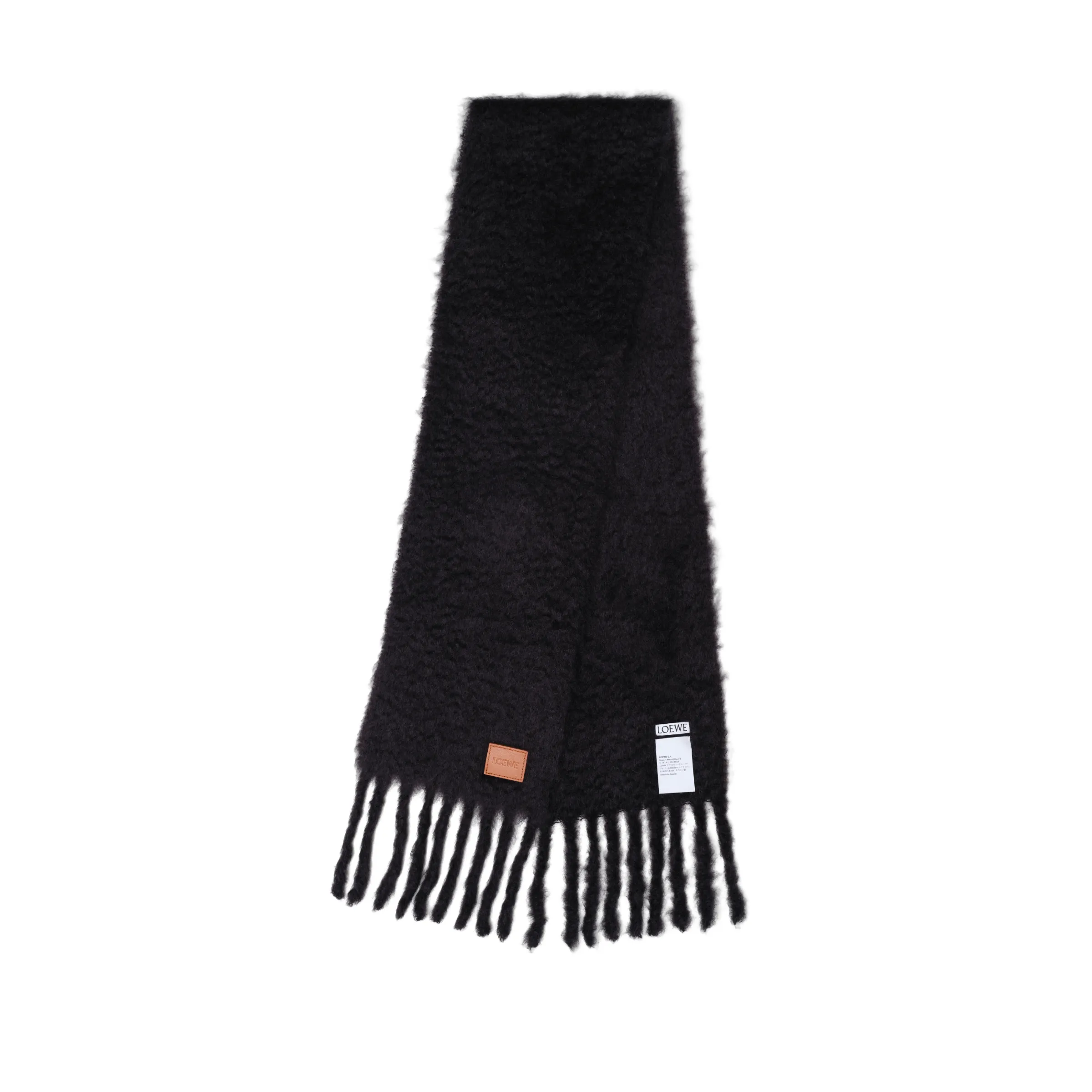 Mohair Blend Scarf in Black sold by MARAIS product image thumbnail 2