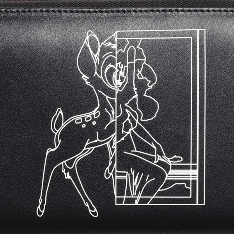 Iconic Bambi Zip Wallet in Black sold by MARAIS