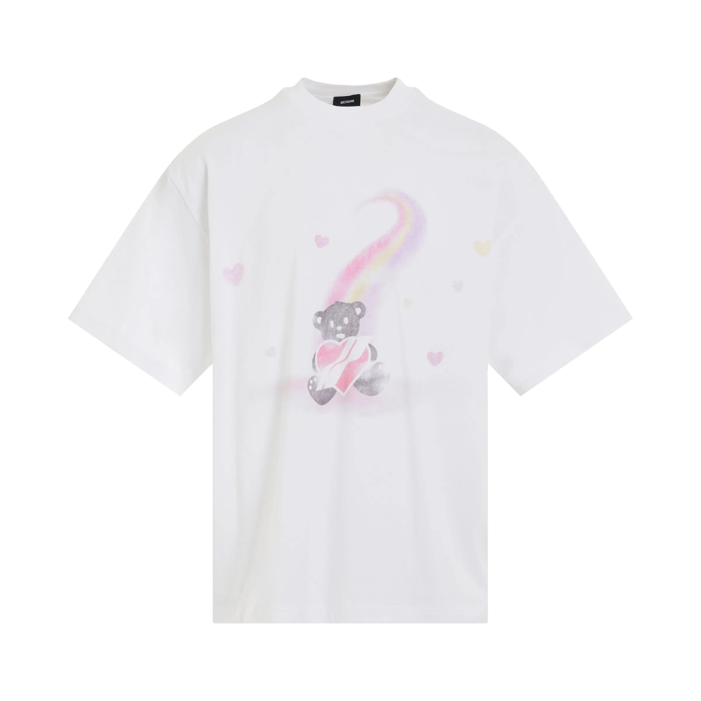 Teddy Bear Print T-Shirt in White sold by MARAIS