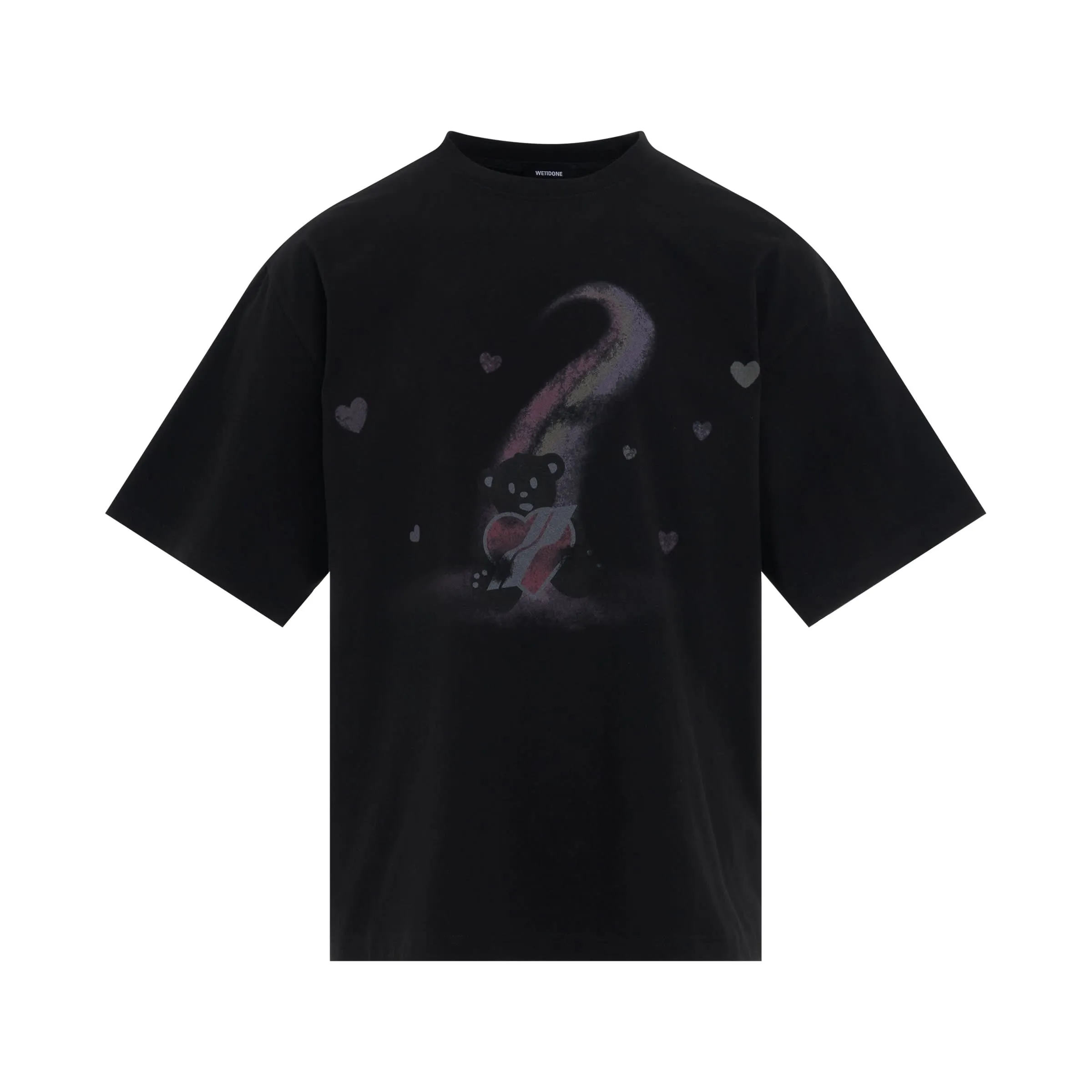 Teddy Bear Print T-Shirt in Black sold by MARAIS