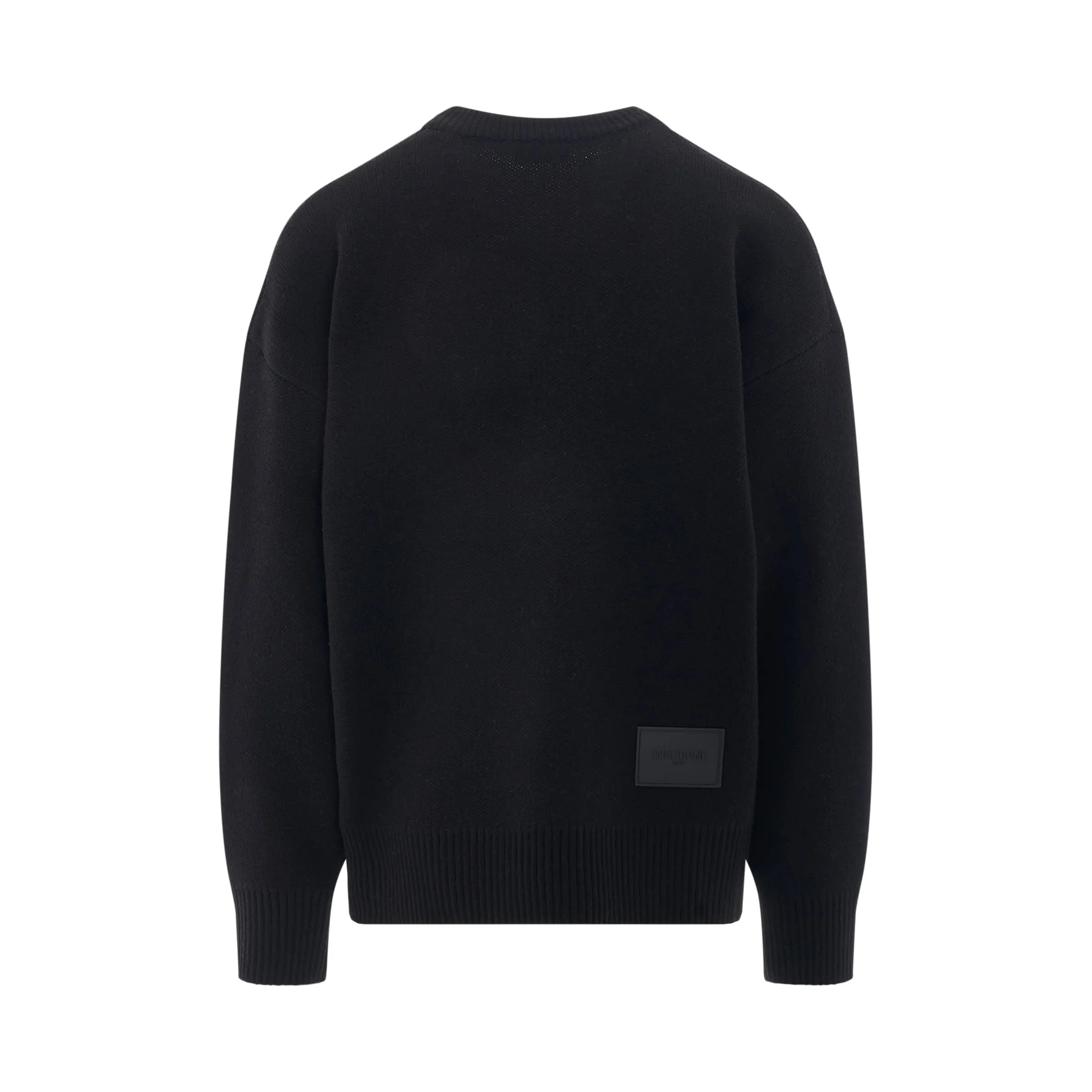 Logo Pile Knit Sweater in Black sold by MARAIS product image thumbnail 4