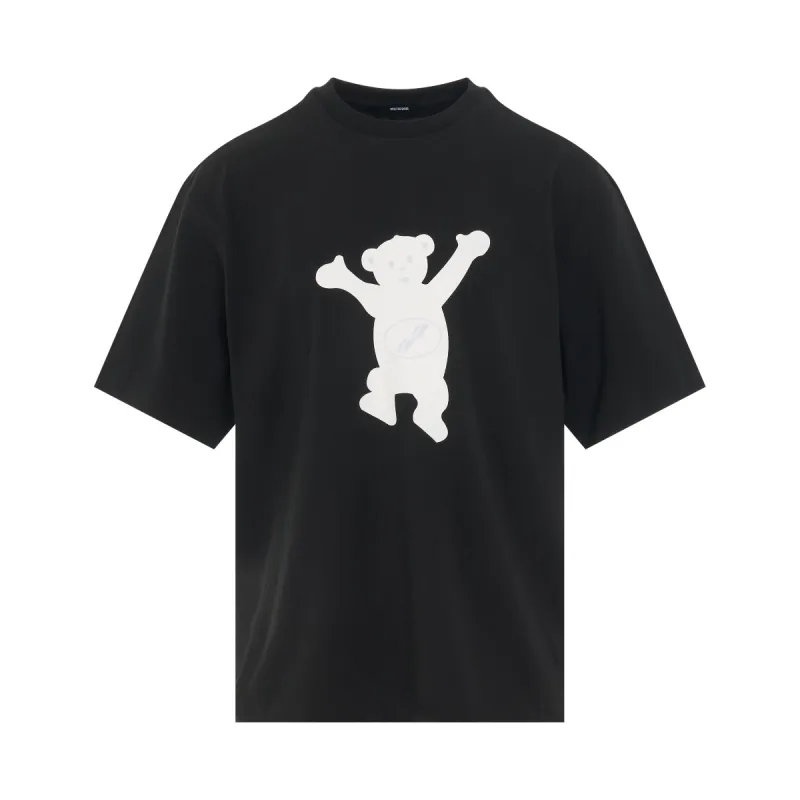Logo Teddy T-Shirt in Black sold by MARAIS