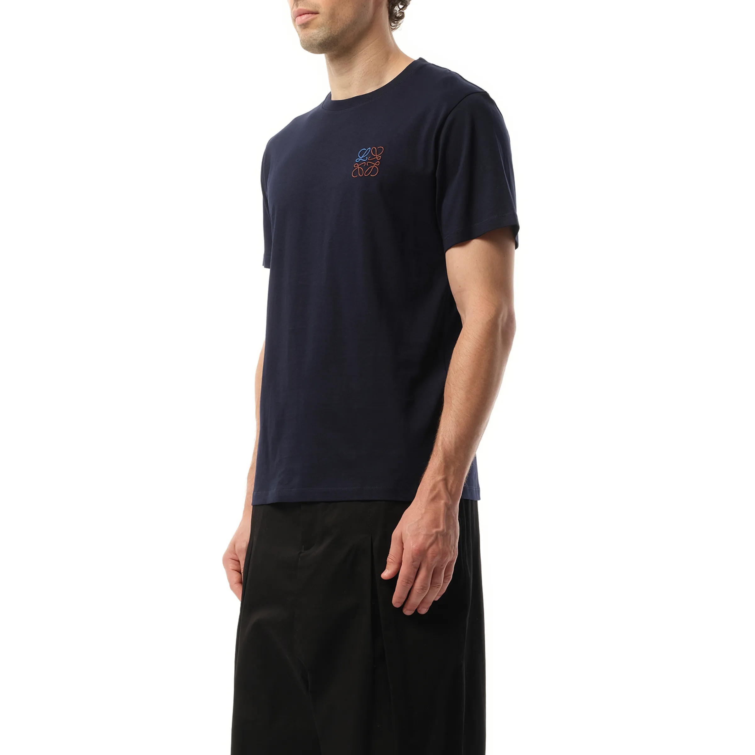 Anagram Logo T-Shirt in Dark Navy sold by MARAIS product image thumbnail 5