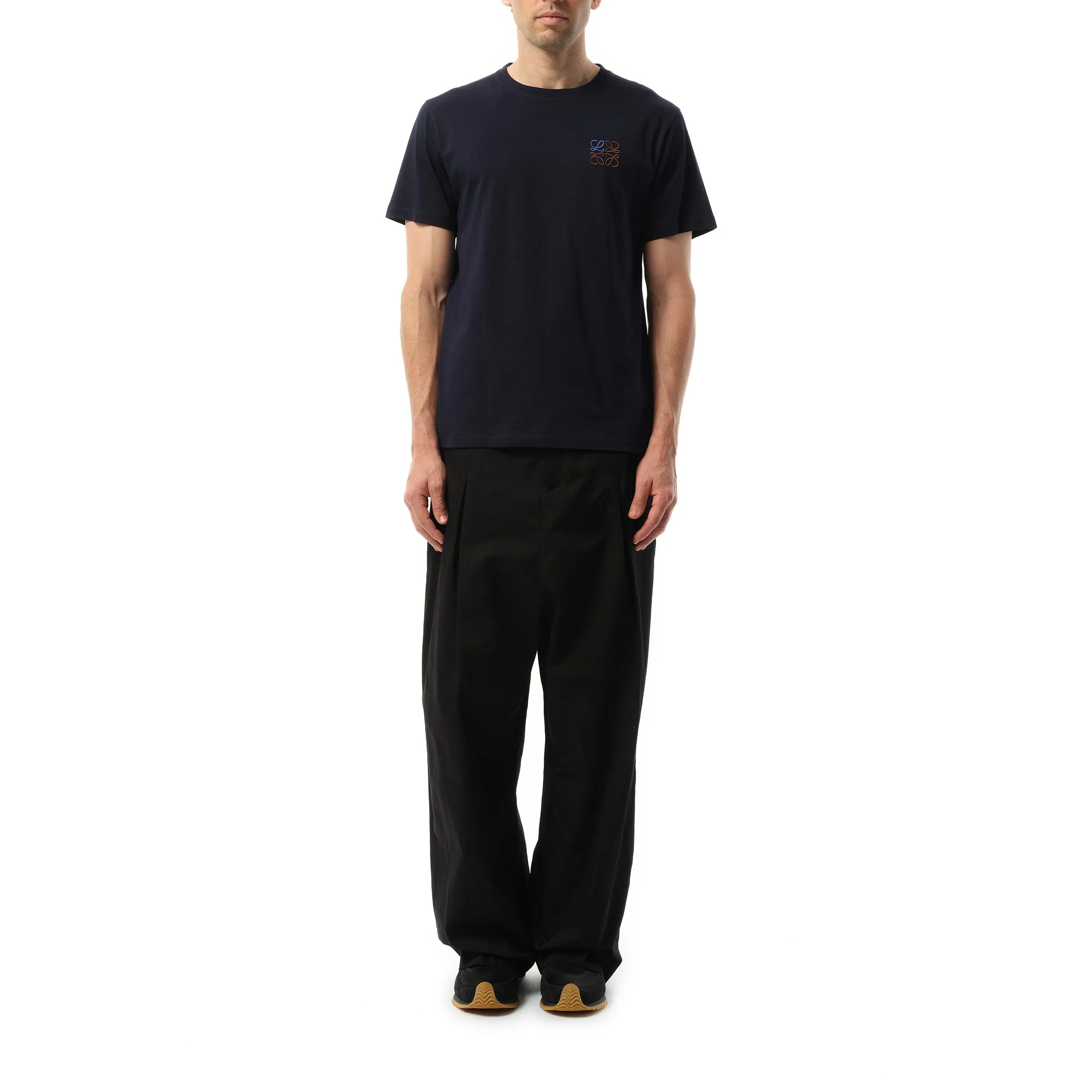 Anagram Logo T-Shirt in Dark Navy sold by MARAIS product image thumbnail 4