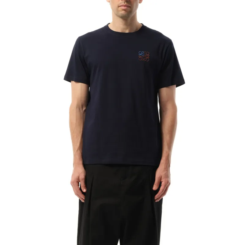 Anagram Logo T-Shirt in Dark Navy made by Loewe