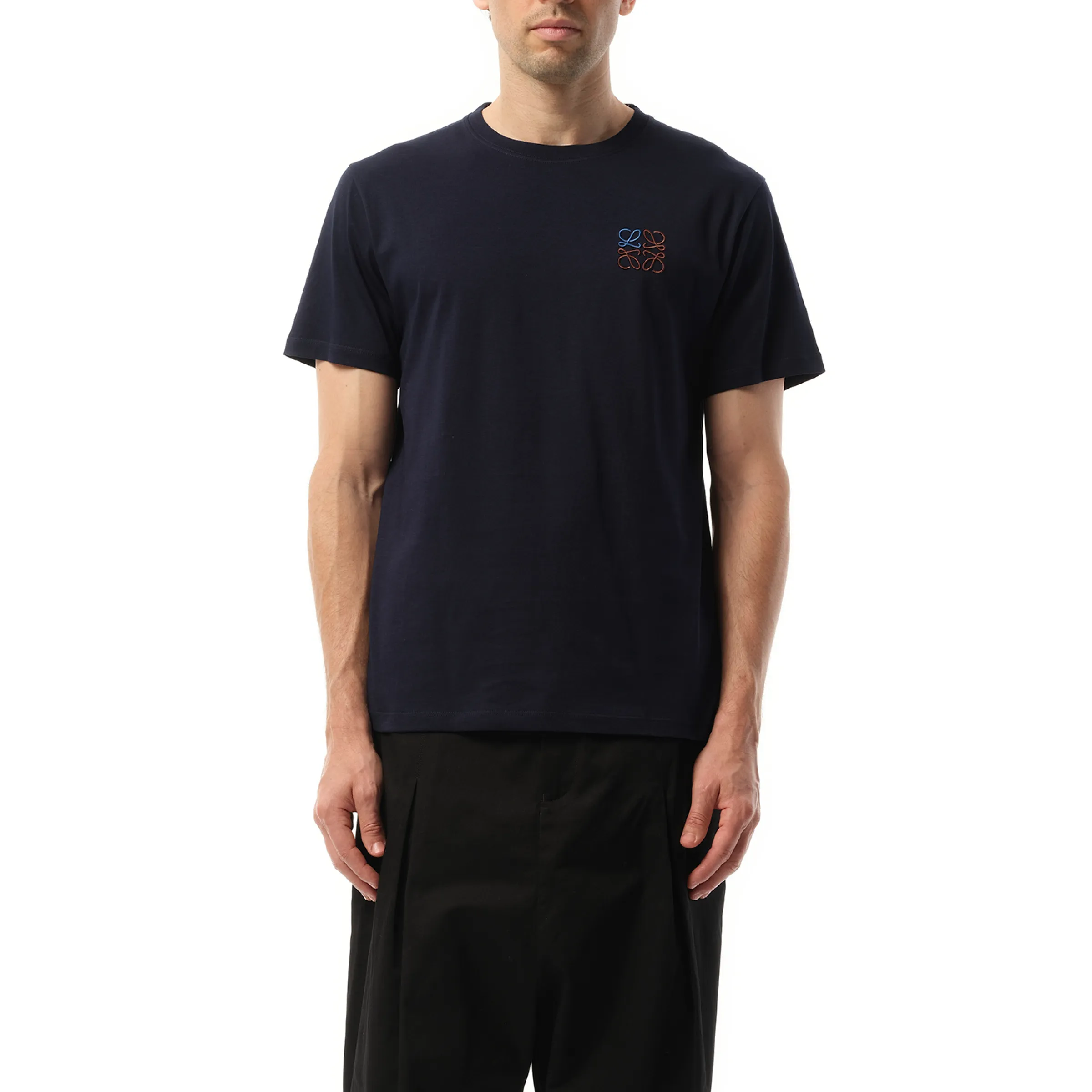 Anagram Logo T-Shirt in Dark Navy sold by MARAIS