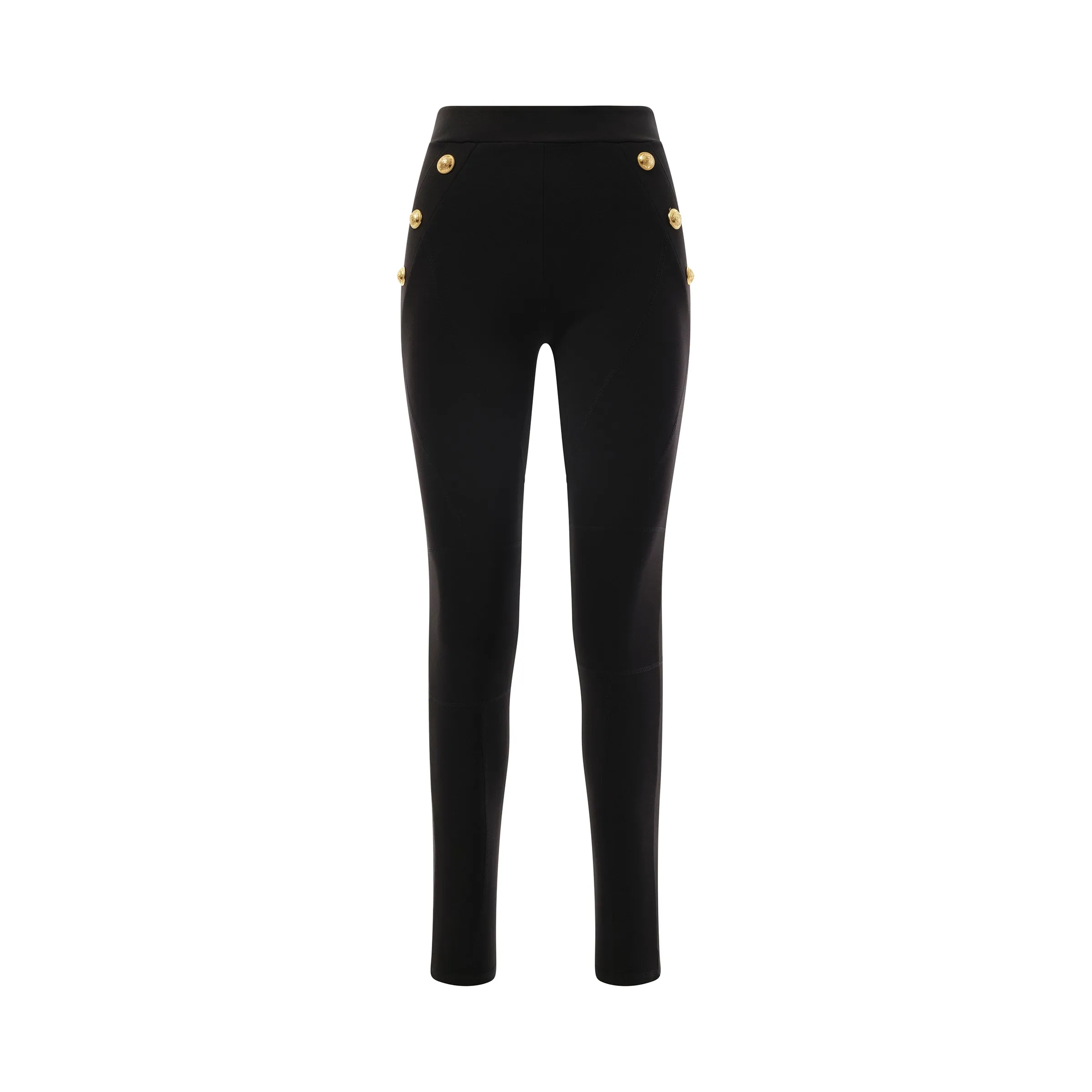 6 Button Jersey Leggings in Black sold by MARAIS product image thumbnail 2