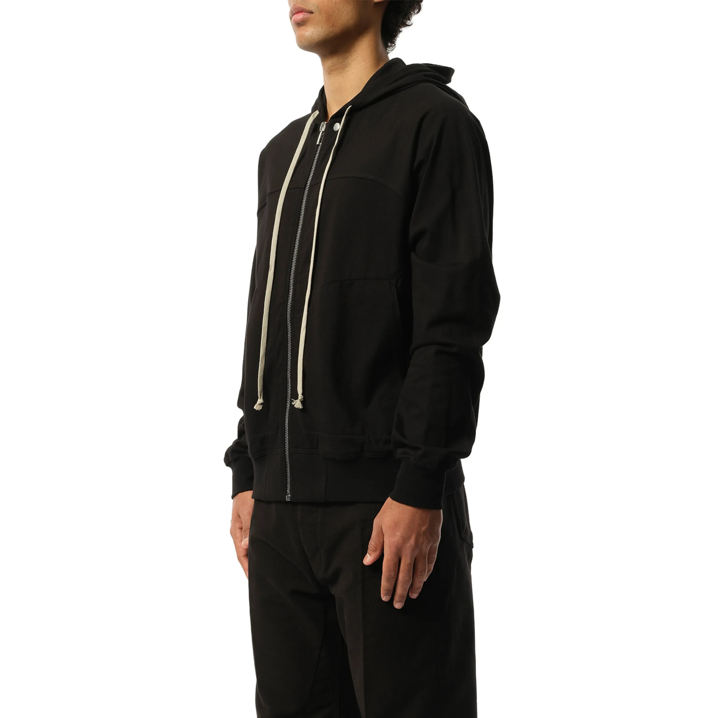 Knit Windbreaker Hoodie in Black sold by MARAIS product image thumbnail 5