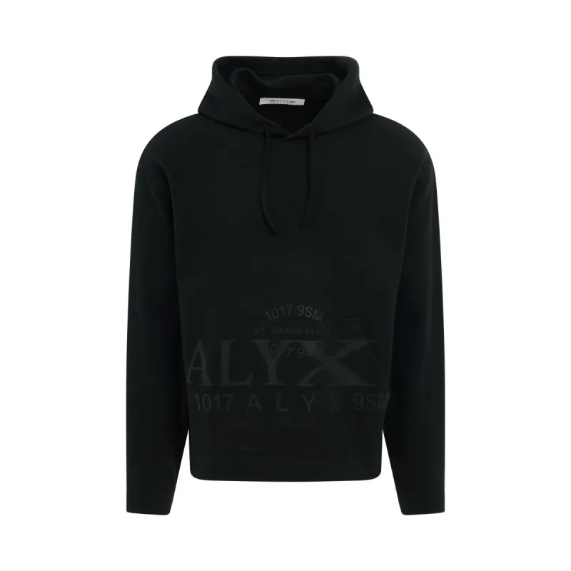 Pique Hoodie in Black sold by MARAIS