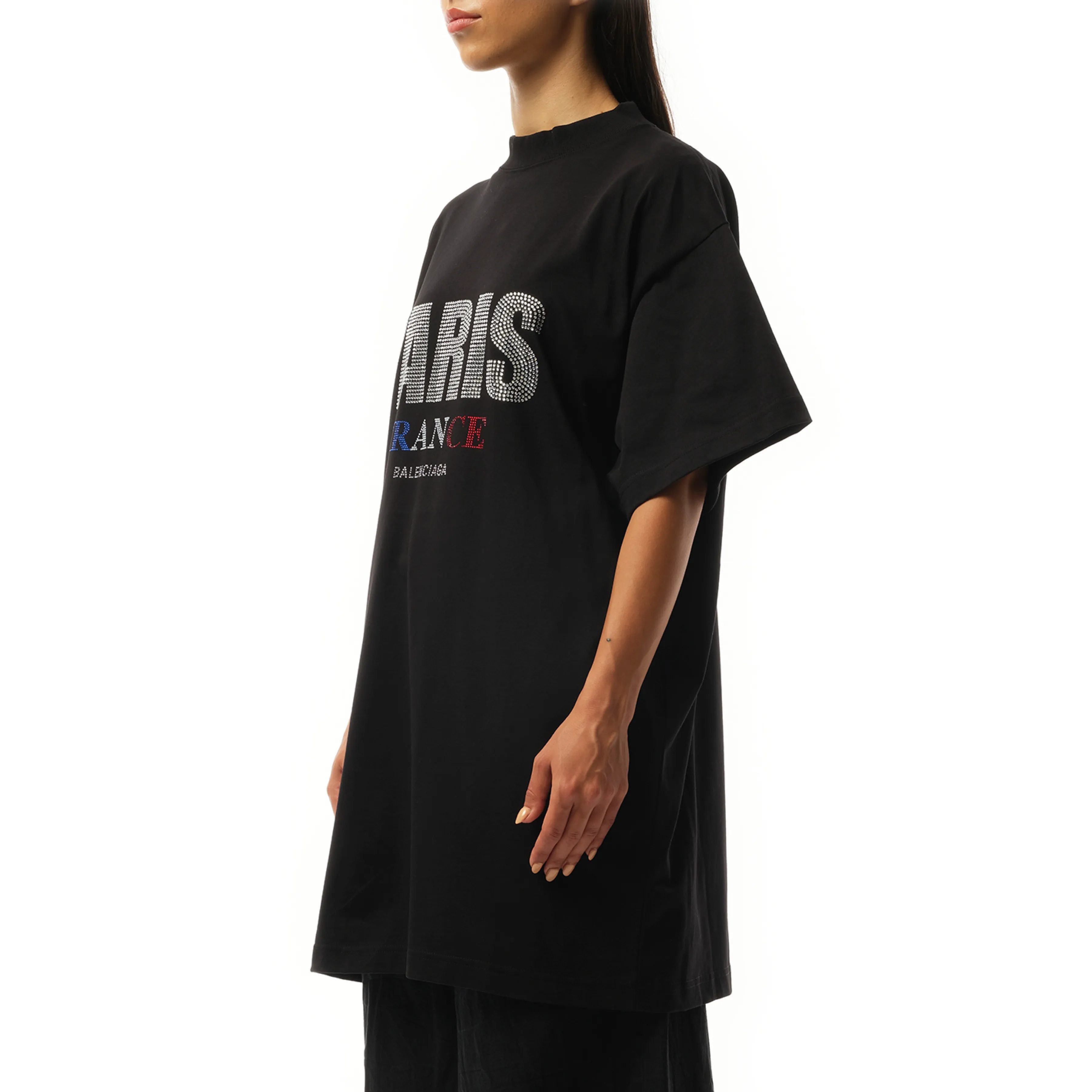 Paris Strass Oversized T-Shirt in Black sold by MARAIS product image thumbnail 5