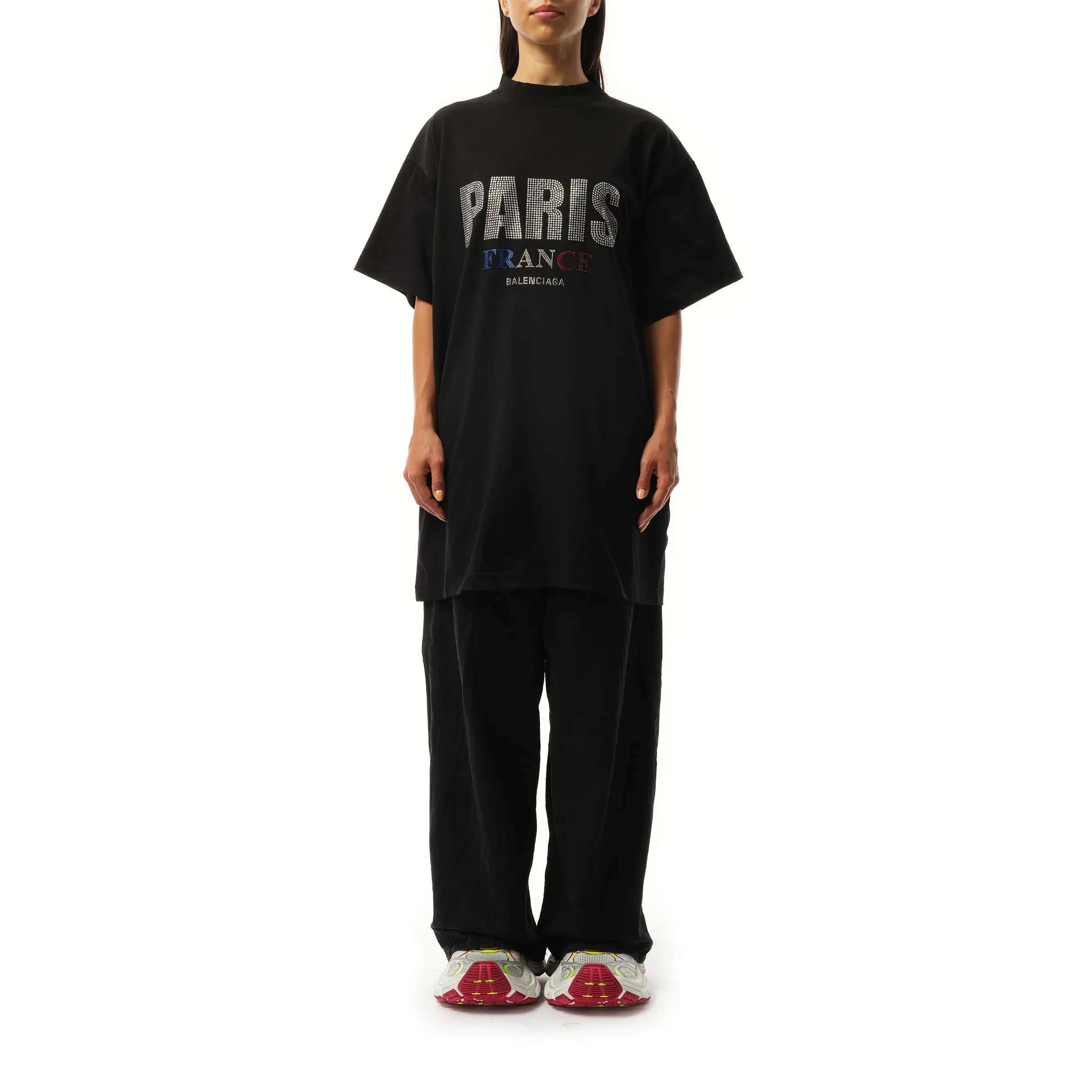 Paris Strass Oversized T-Shirt in Black sold by MARAIS product image thumbnail 4