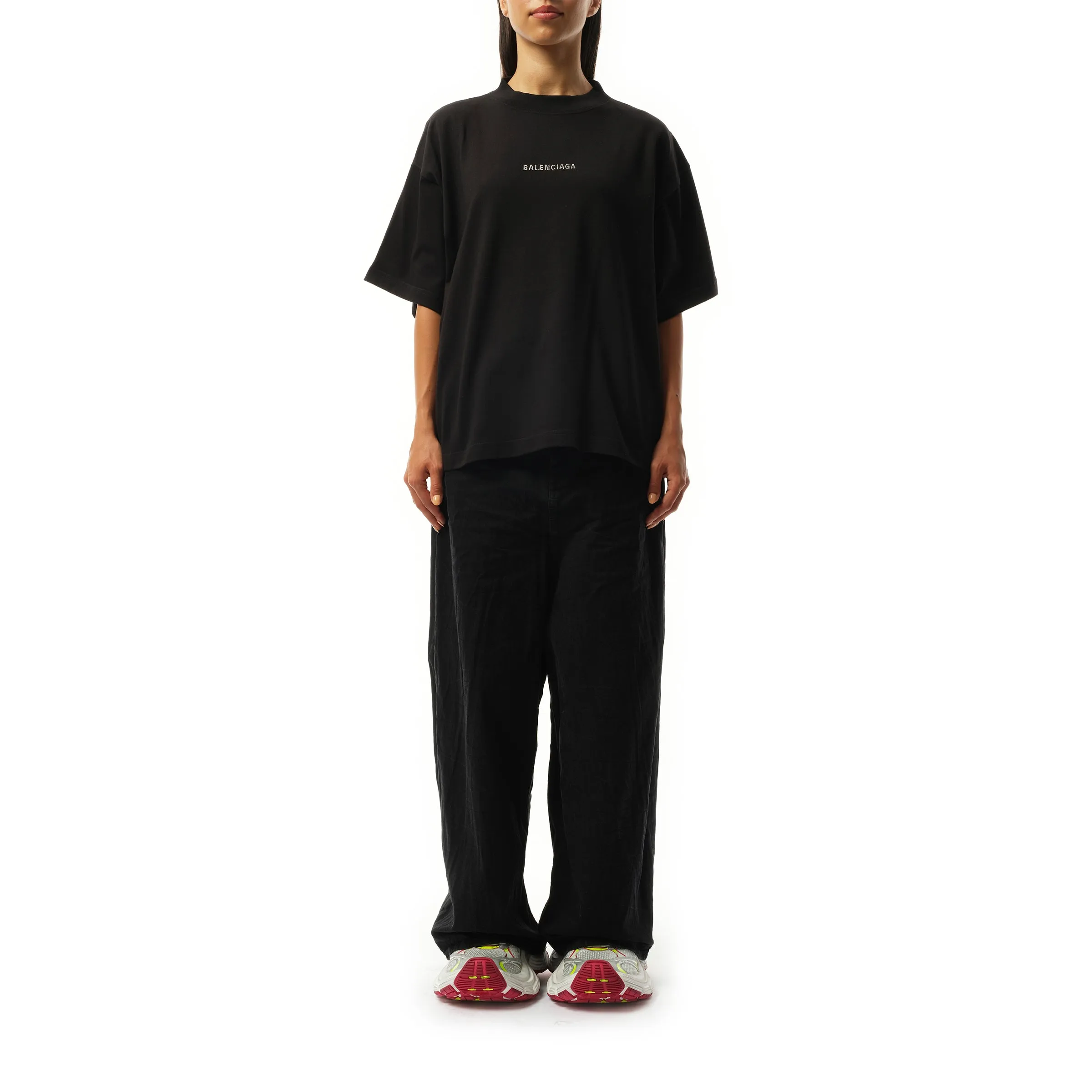 Paris Strass Cropped T-Shirt in Black sold by MARAIS product image thumbnail 4