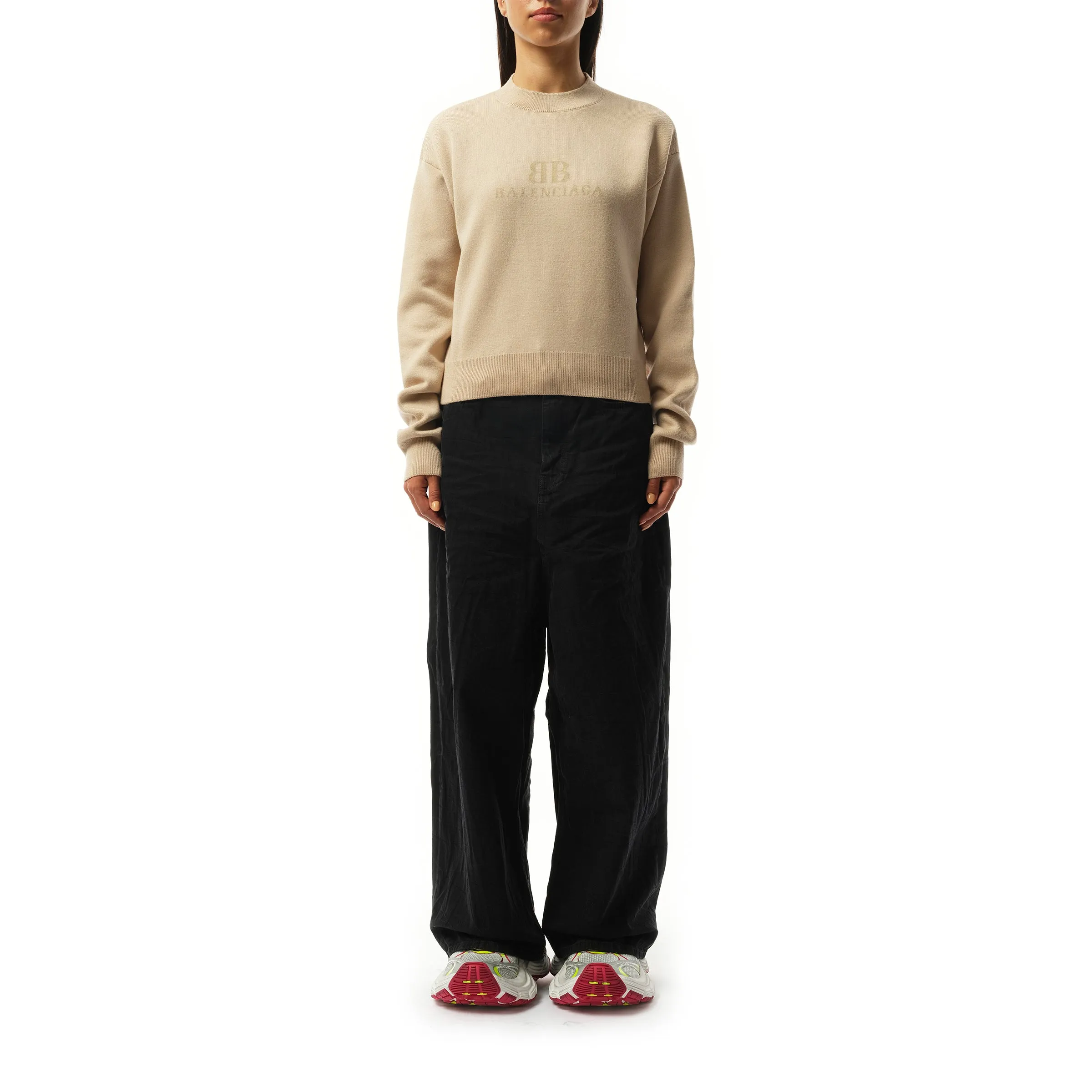 Cropped Sweater in Beige sold by MARAIS product image thumbnail 4