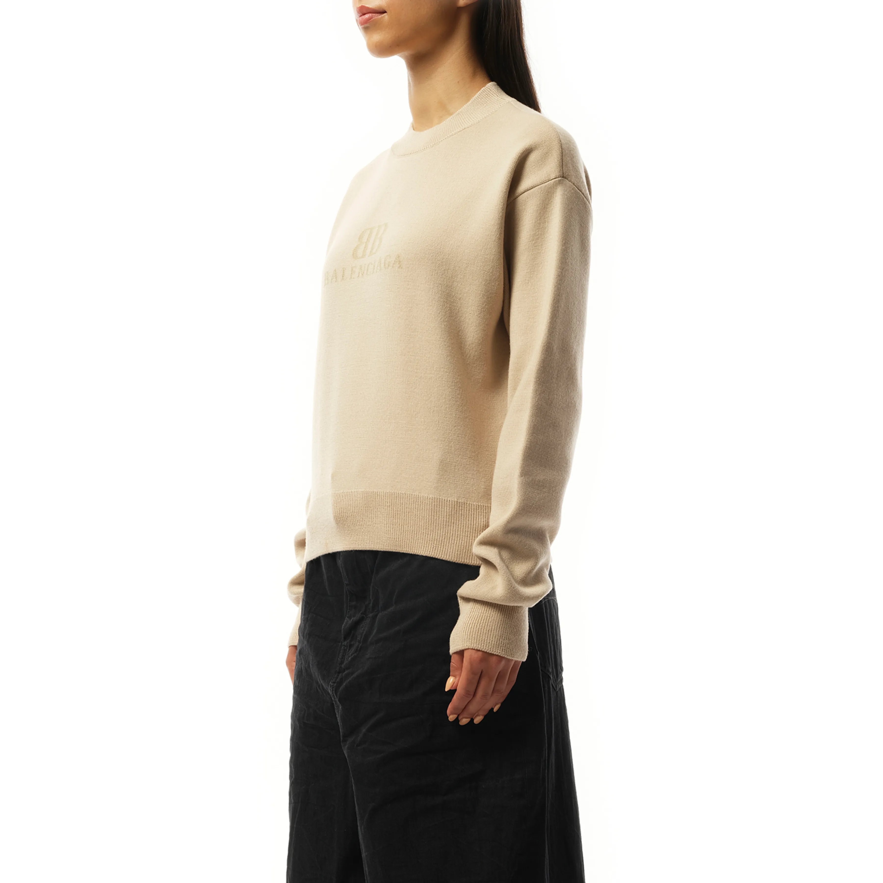 Cropped Sweater in Beige sold by MARAIS product image thumbnail 5