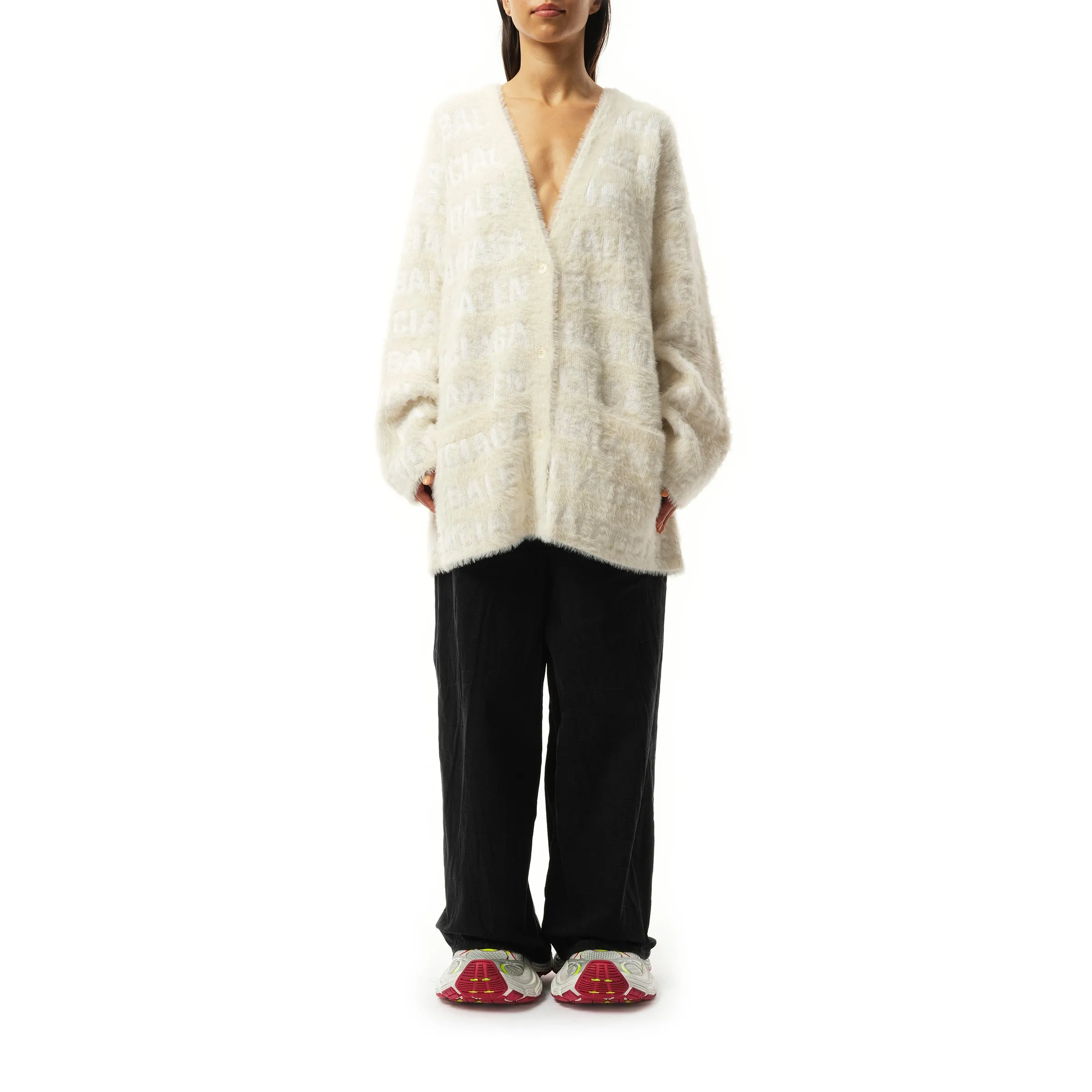 Furry Cardigan in Ivory sold by MARAIS product image thumbnail 4