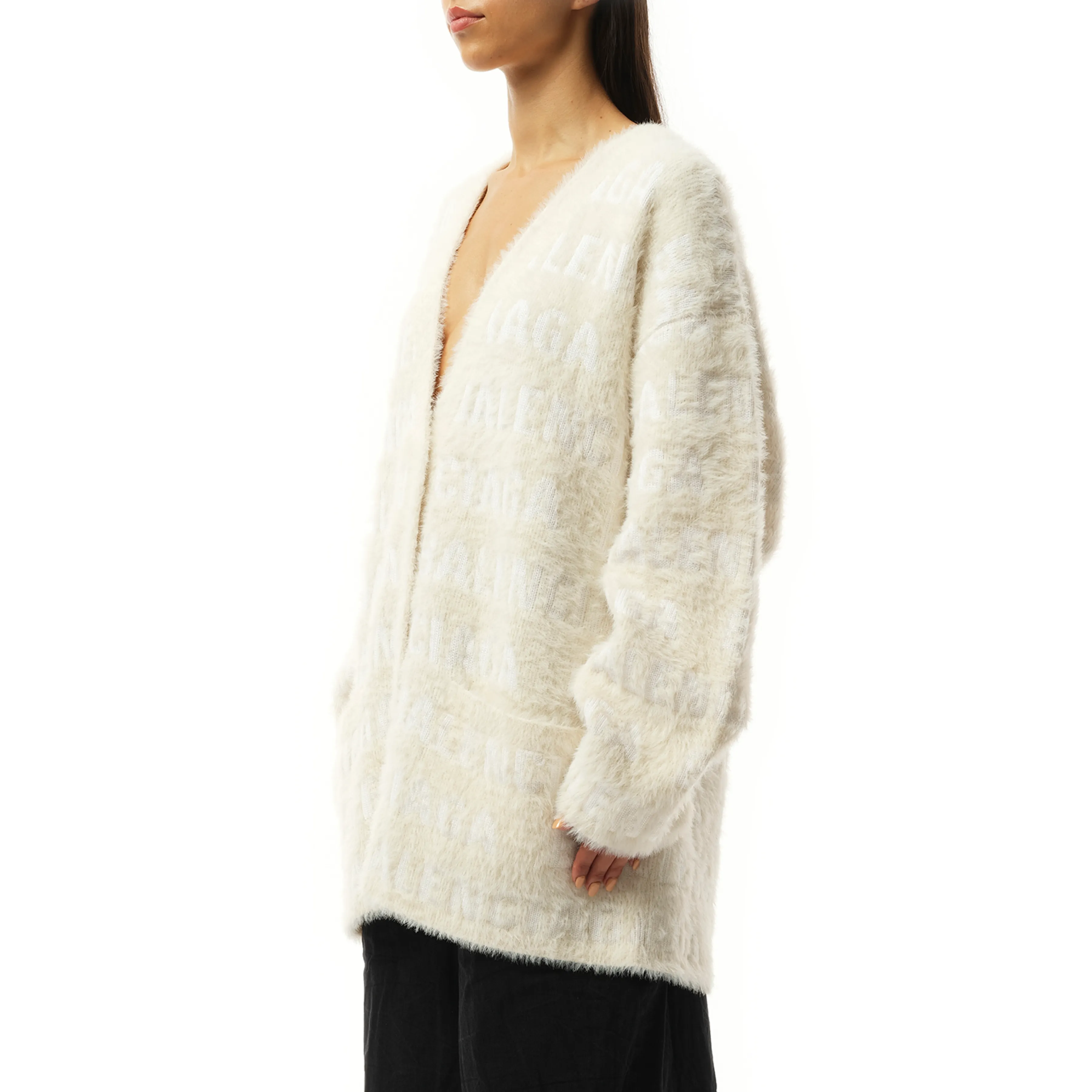 Furry Cardigan in Ivory sold by MARAIS product image thumbnail 5
