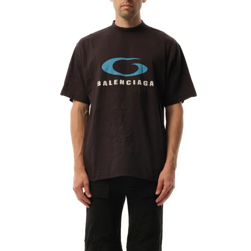 Loop Sports Medium Fit T-Shirt in Washed Black sold by MARAIS