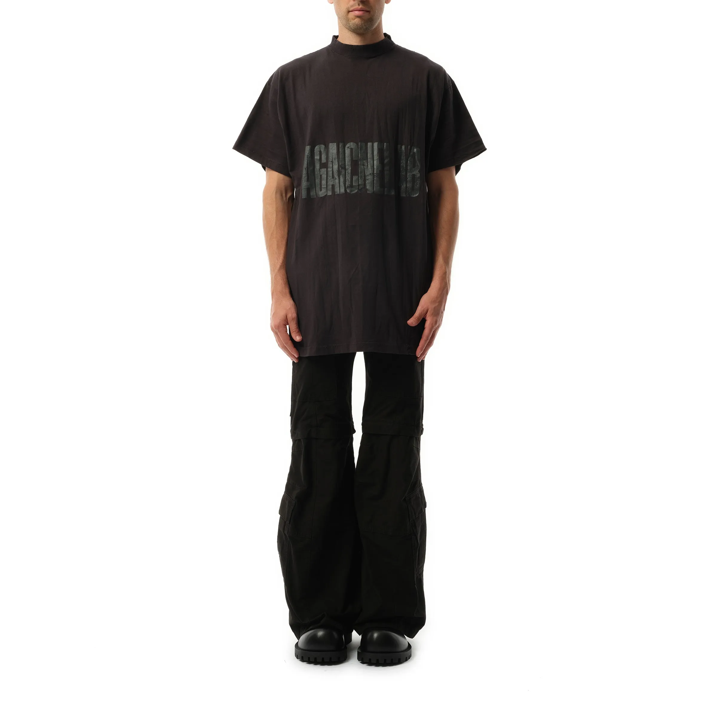 AGAICNELAB Oversized T-Shirt in Washed Black/Anthracite sold by MARAIS product image thumbnail 4
