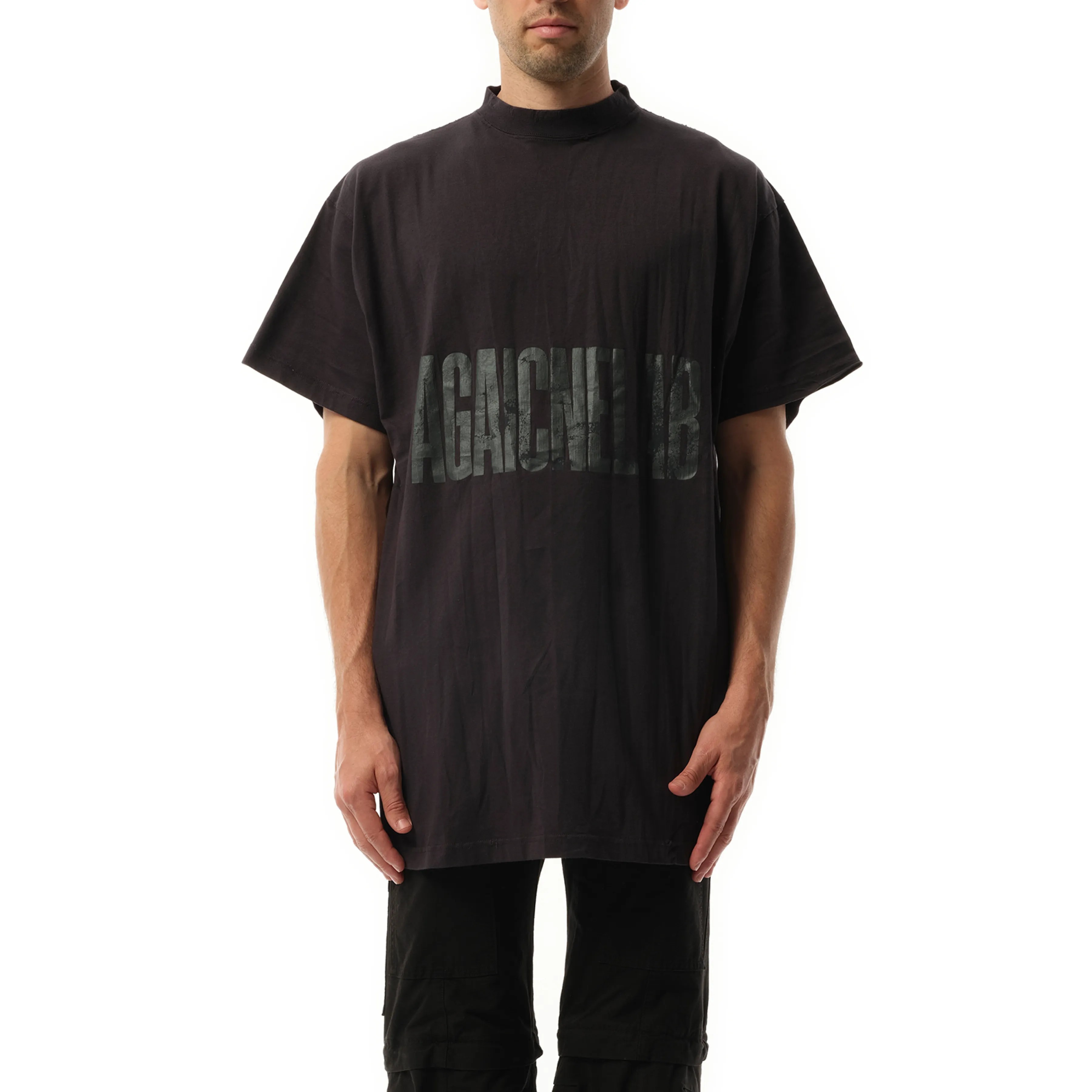 AGAICNELAB Oversized T-Shirt in Washed Black/Anthracite sold by MARAIS