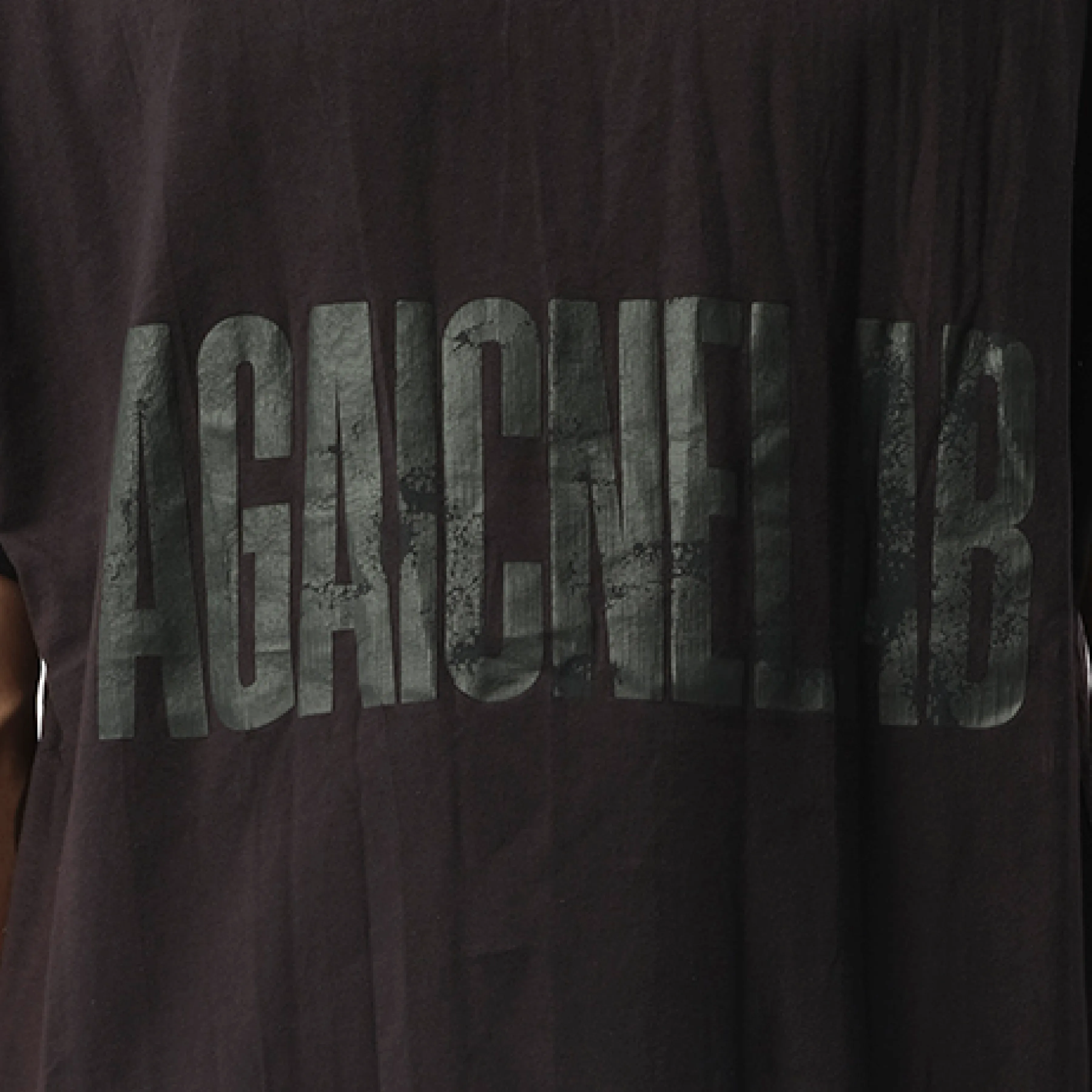 AGAICNELAB Oversized T-Shirt in Washed Black/Anthracite sold by MARAIS product image thumbnail 3