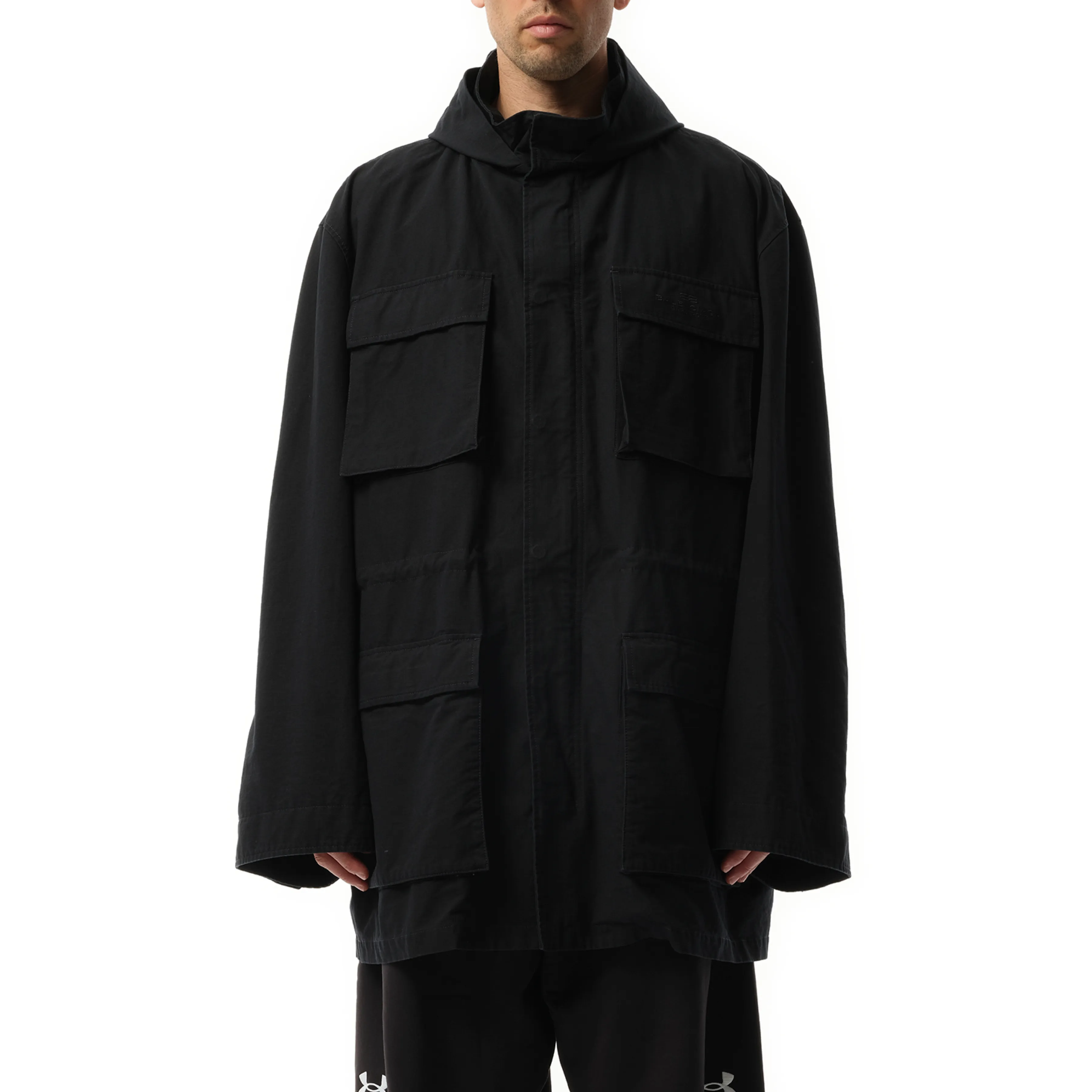 Uniform Parka in Ink sold by MARAIS