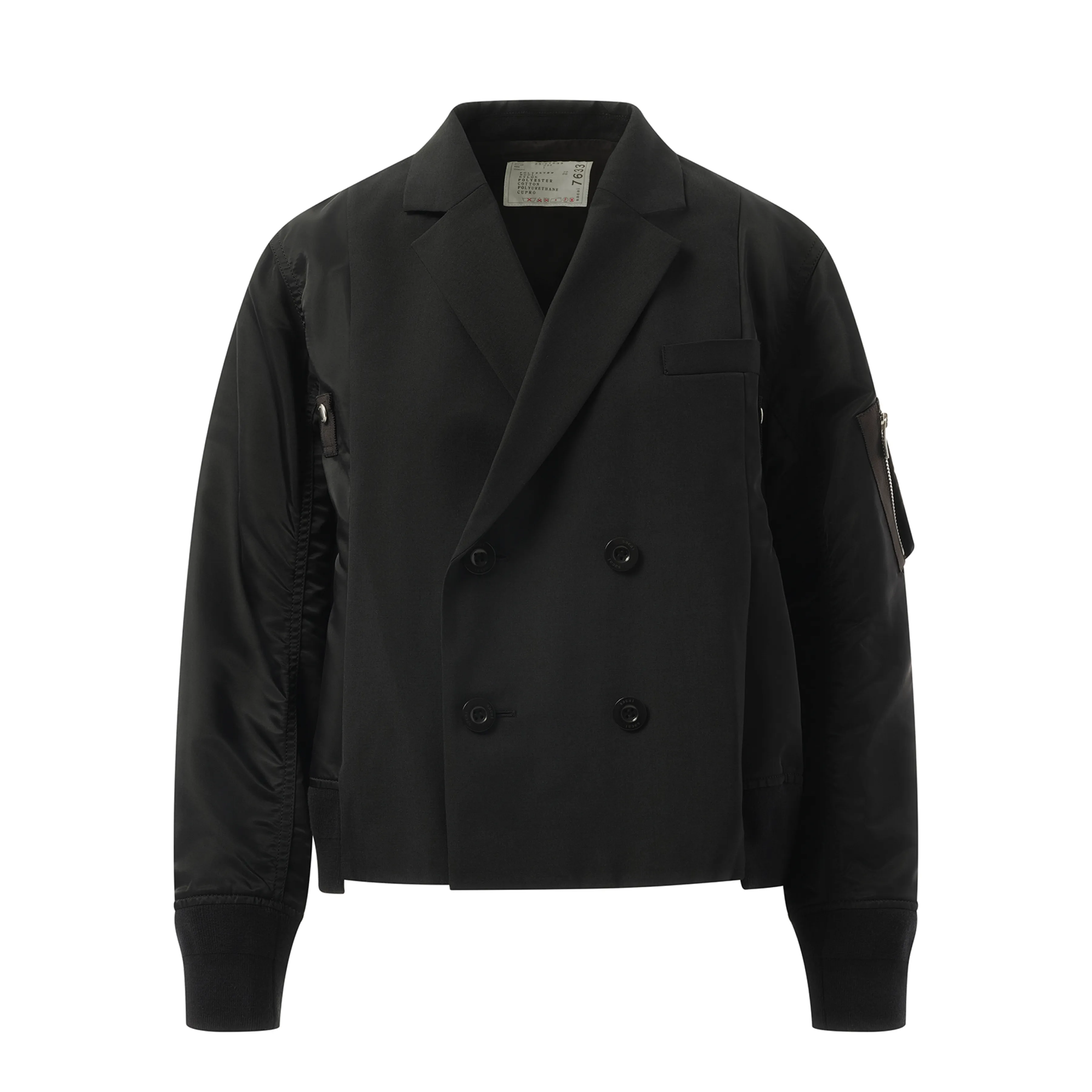 Suiting x Nylon Twill Jacket in Black sold by MARAIS product image thumbnail 2