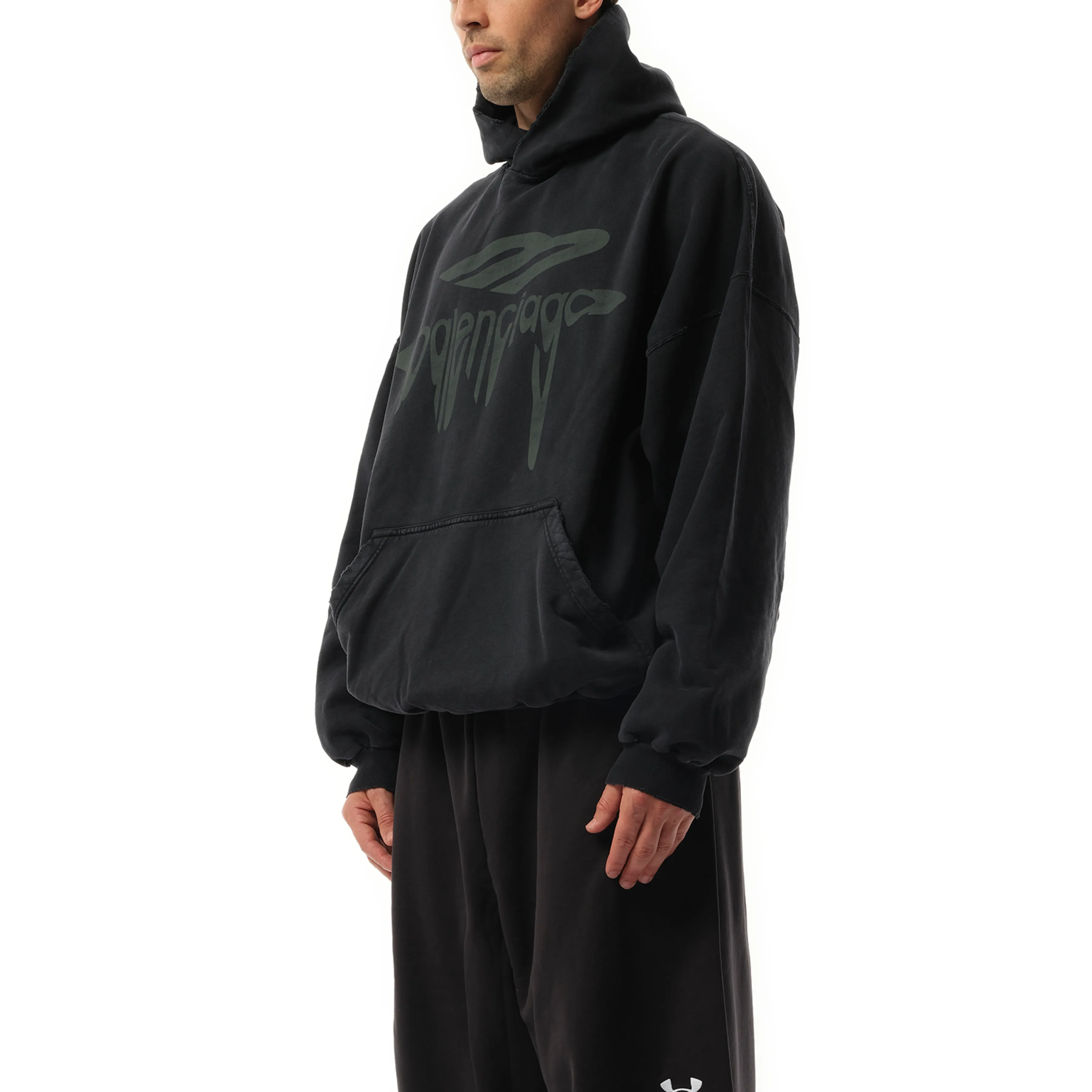 Liquified 3B Large Fit Hoodie in Washed Black sold by MARAIS product image thumbnail 5