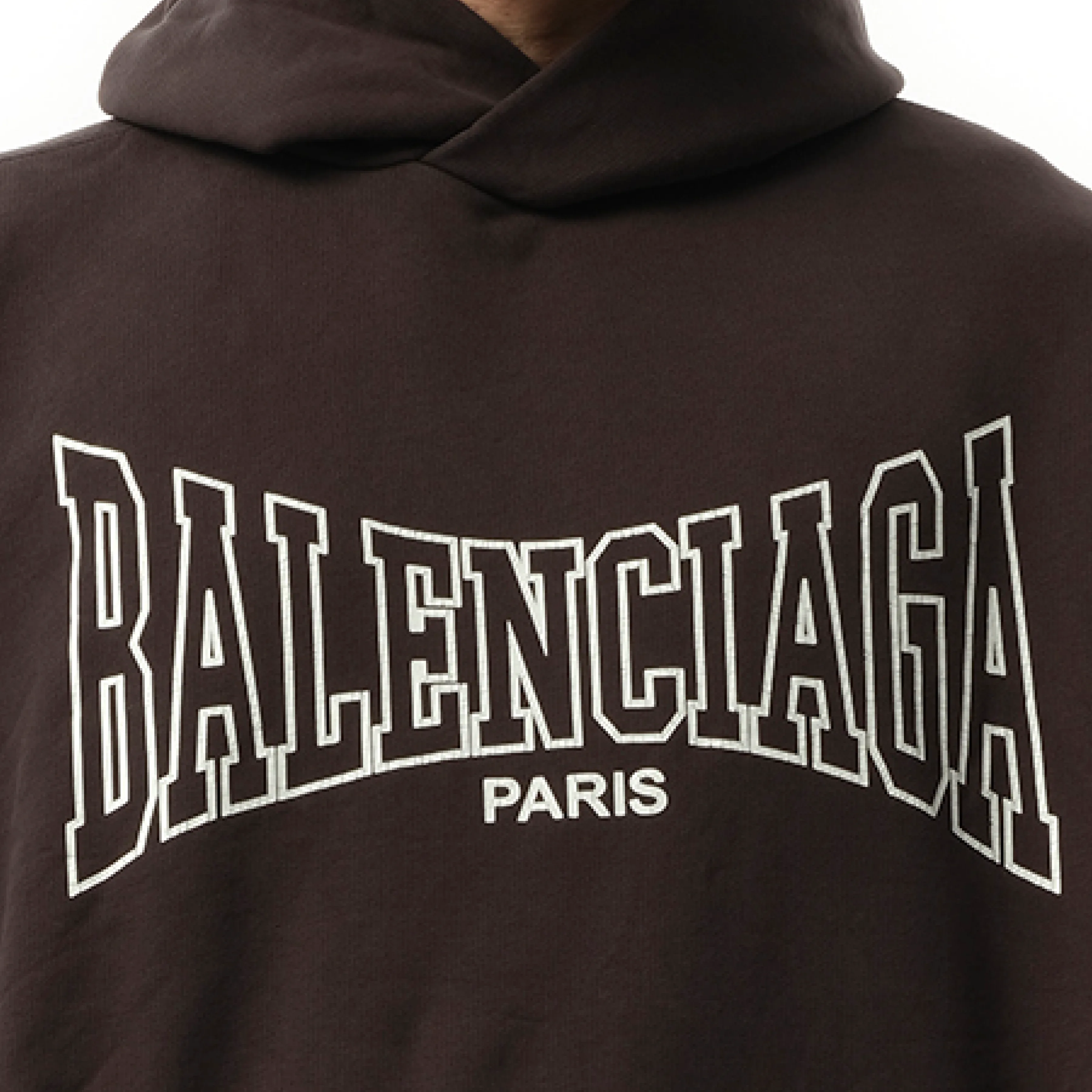 Balenciaga Boxing Large Fit Hoodie in Washed Black sold by MARAIS product image thumbnail 3