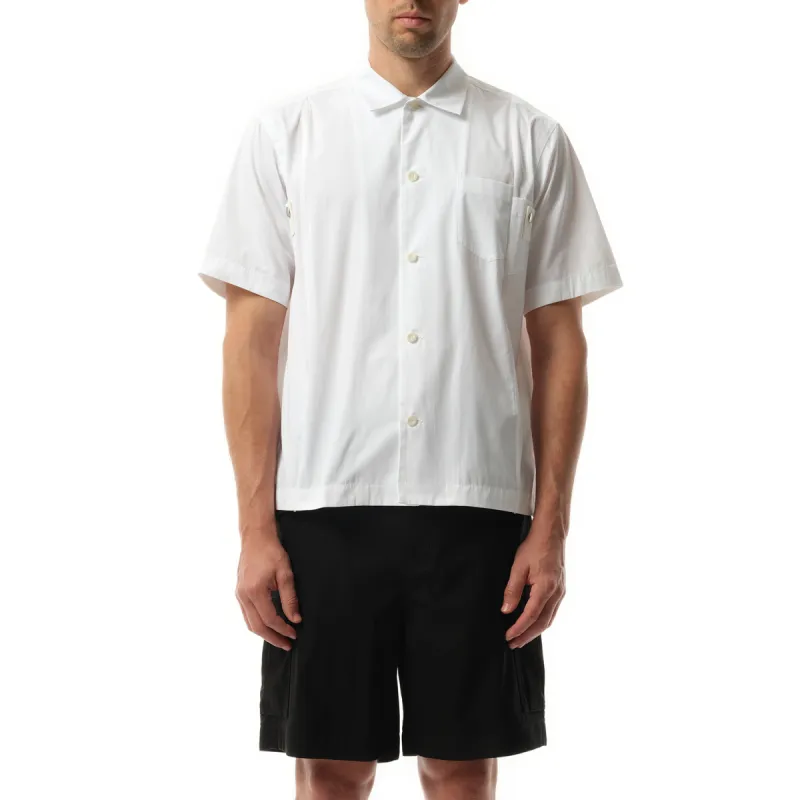 Cotton Poplin Short-sleeve Shirt in Off White sold by MARAIS