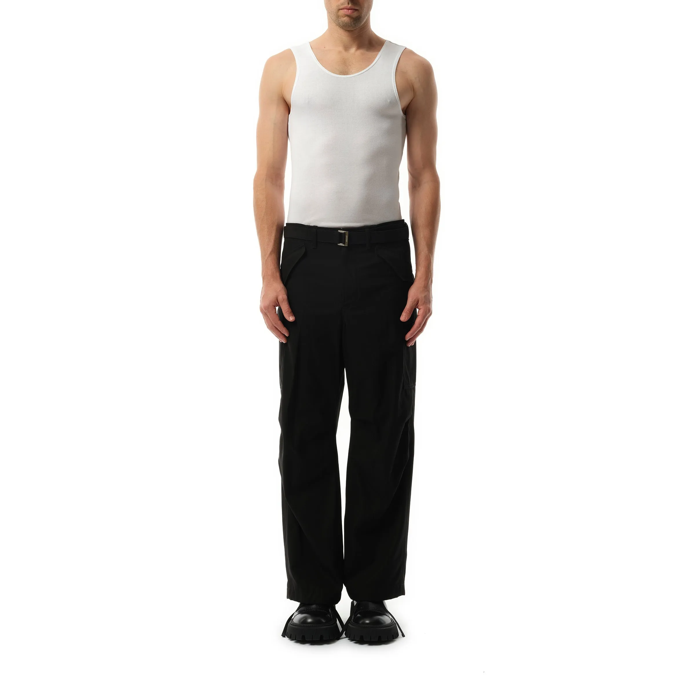 Cotton Twill Pants in Black sold by MARAIS product image thumbnail 4