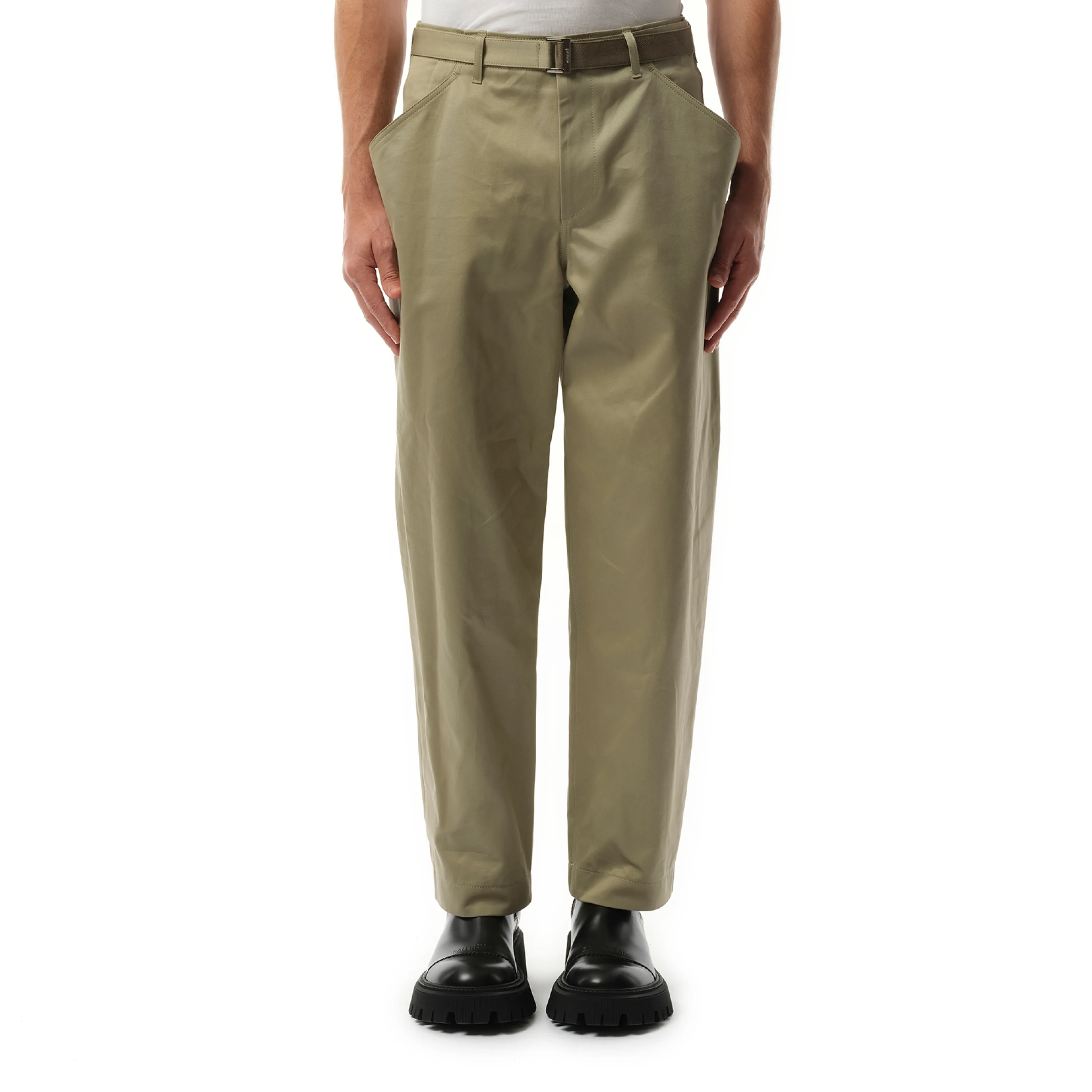 Cotton Chino Pants in Beige sold by MARAIS