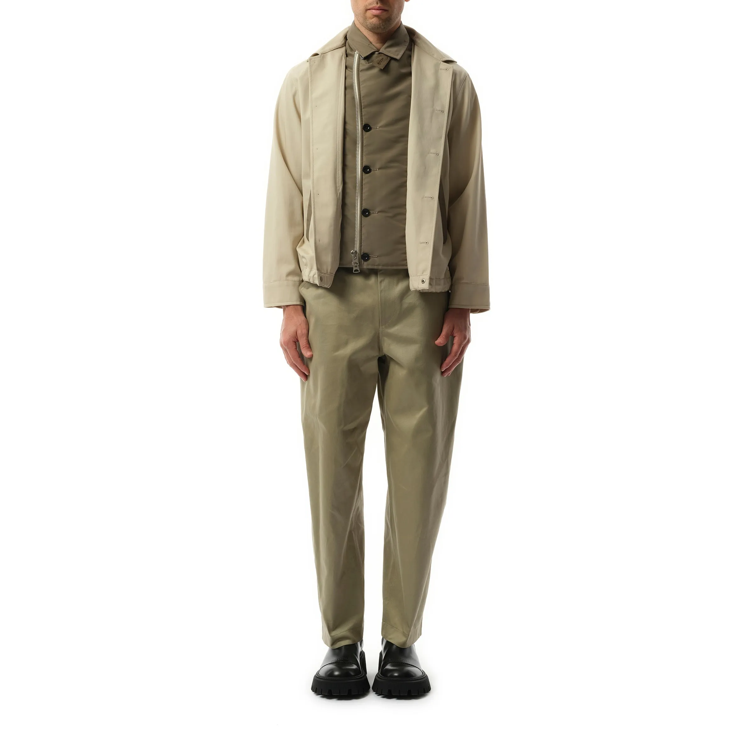 Cotton Twill Jacket in Beige sold by MARAIS product image thumbnail 4