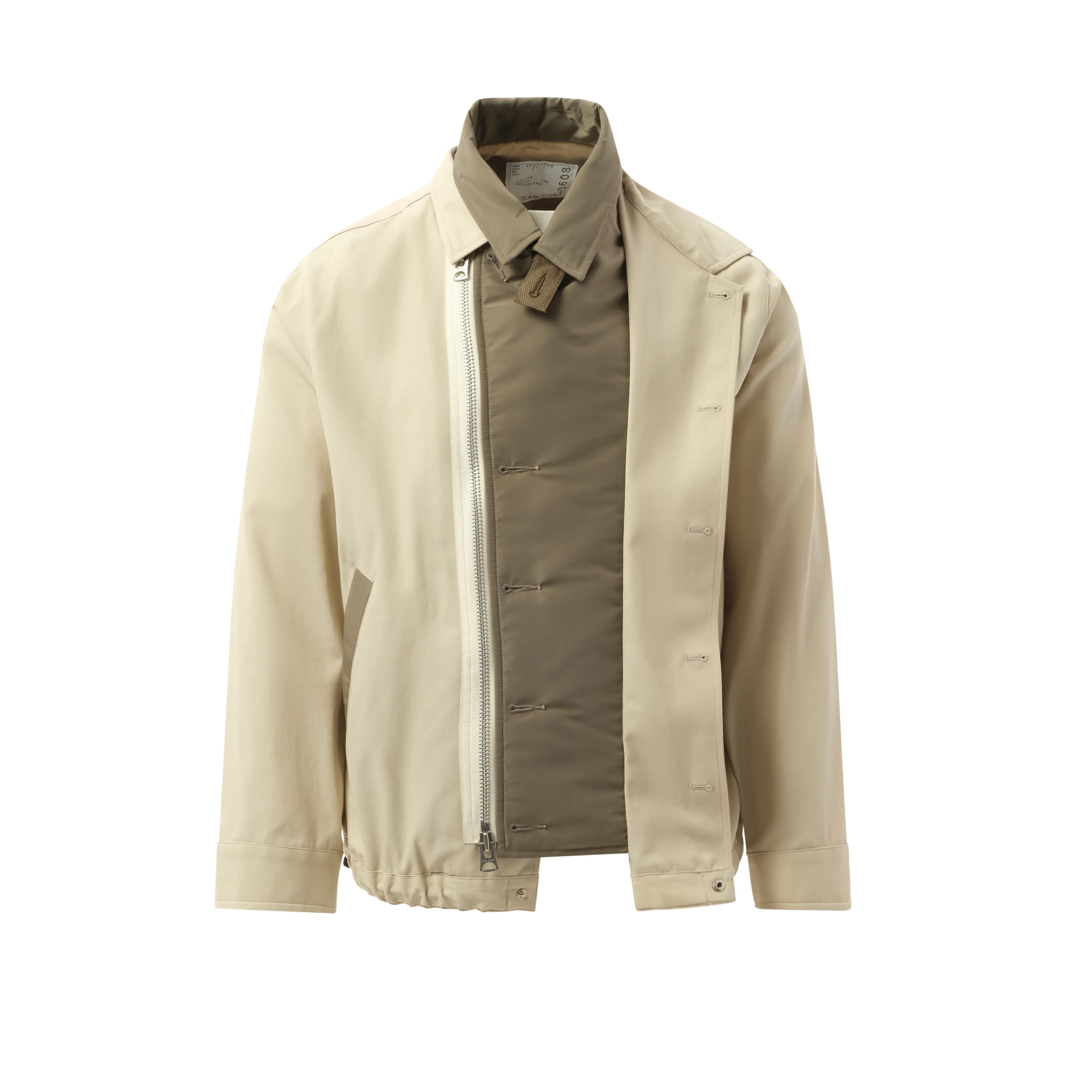 Cotton Twill Jacket in Beige sold by MARAIS product image thumbnail 2