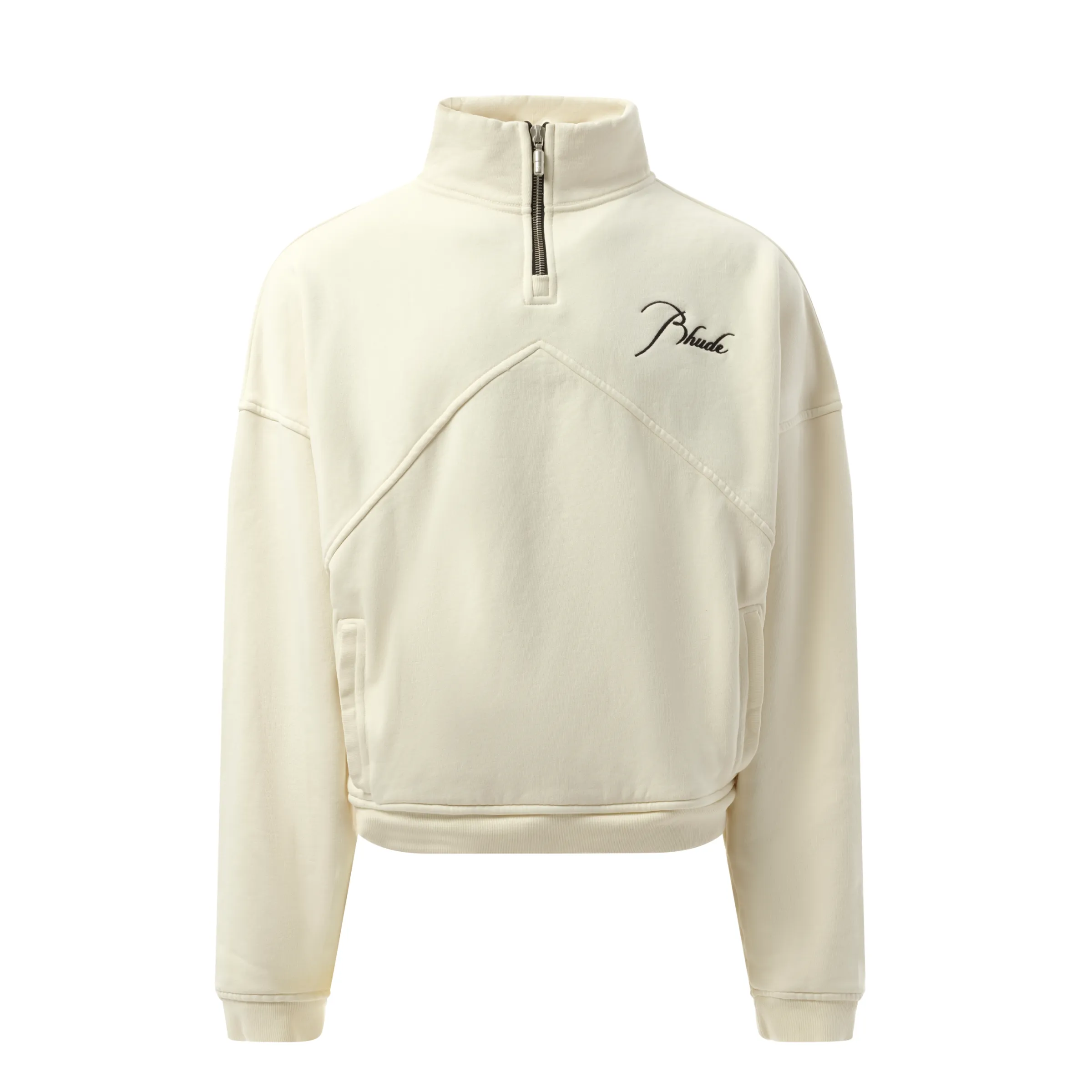 Rhude Quarter Sweatshirt in Vintage White sold by MARAIS product image thumbnail 2