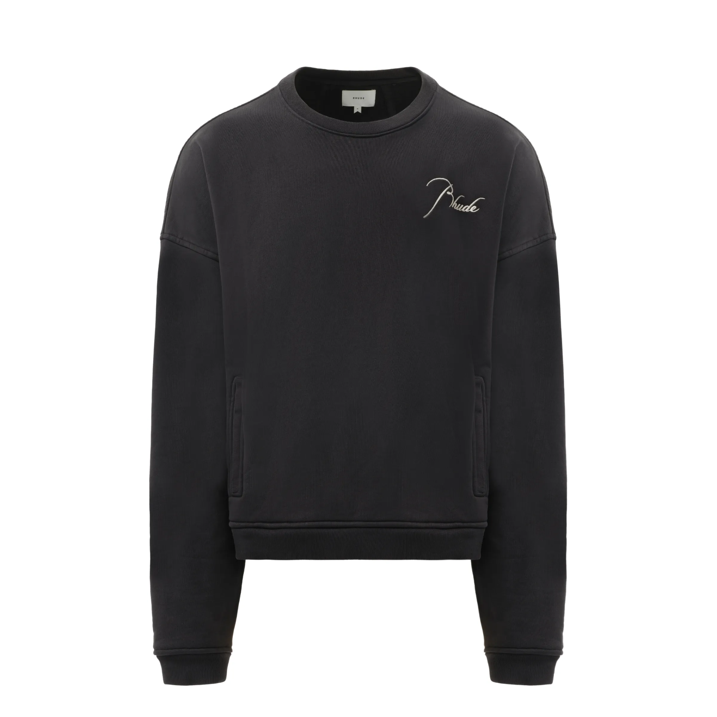 Rhude Logo Sweatshirt in Vintage Black sold by MARAIS product image thumbnail 2