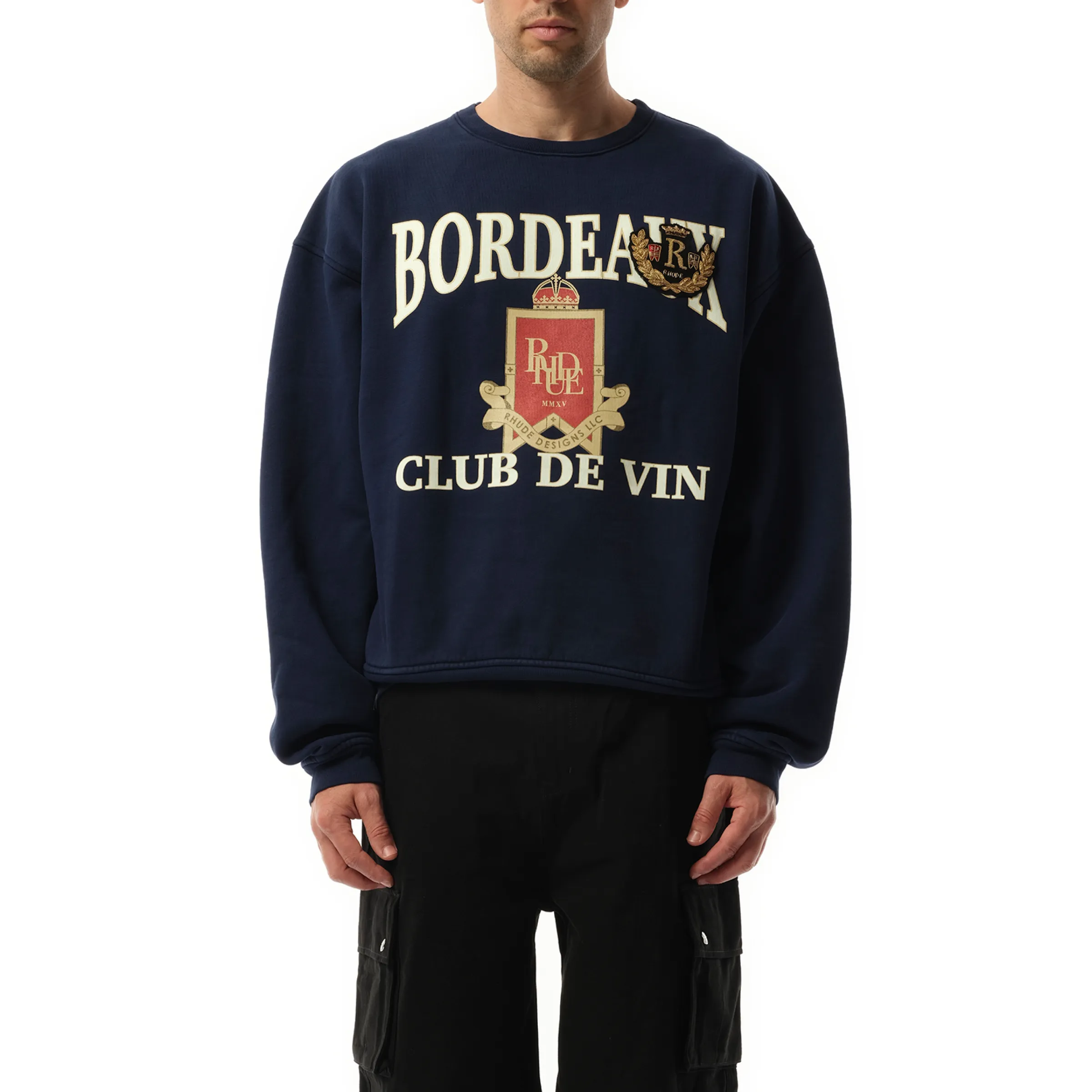 Bordeaux Sweatshirt in Navy sold by MARAIS