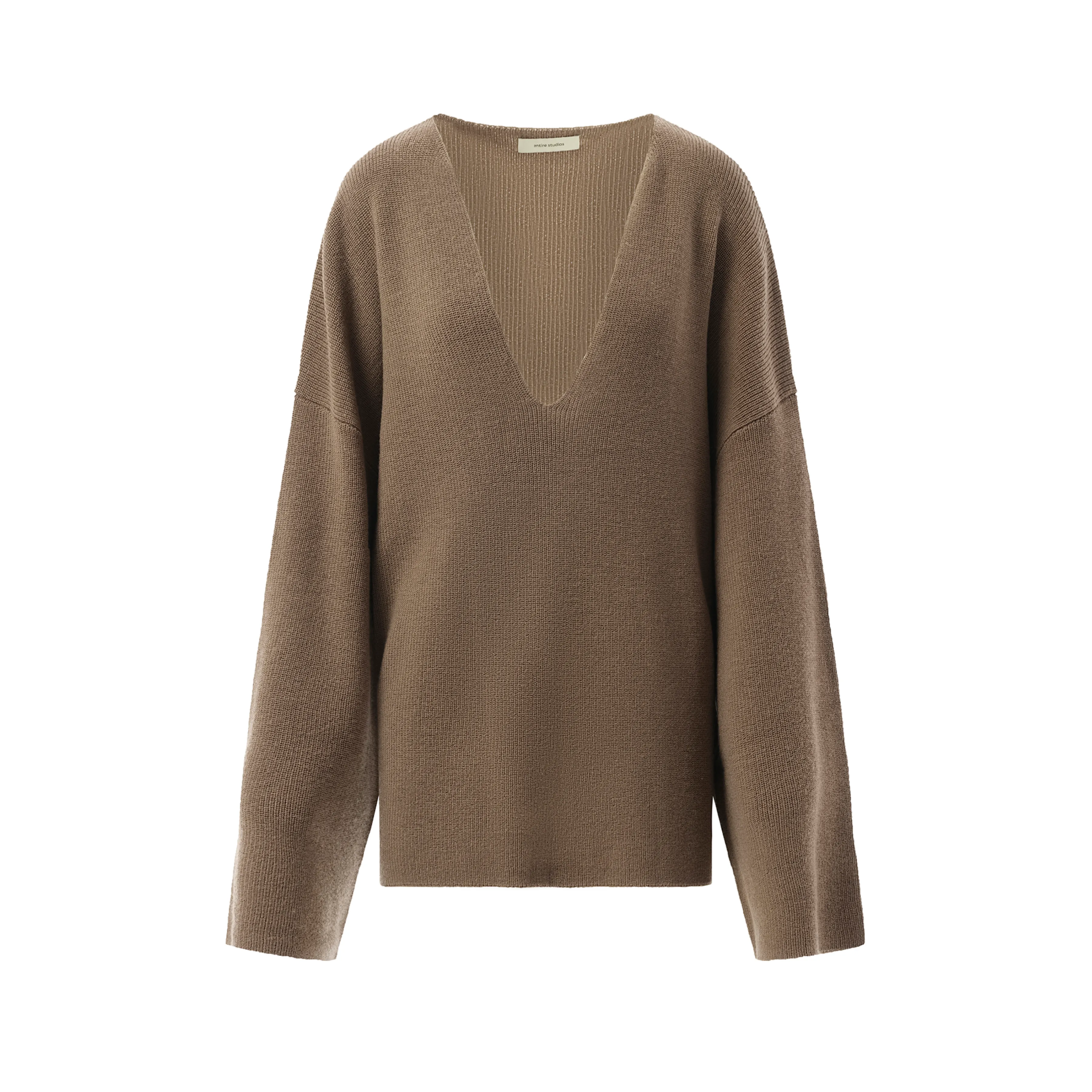 Dormer Knit Sweater in Darktaupe sold by MARAIS product image thumbnail 2