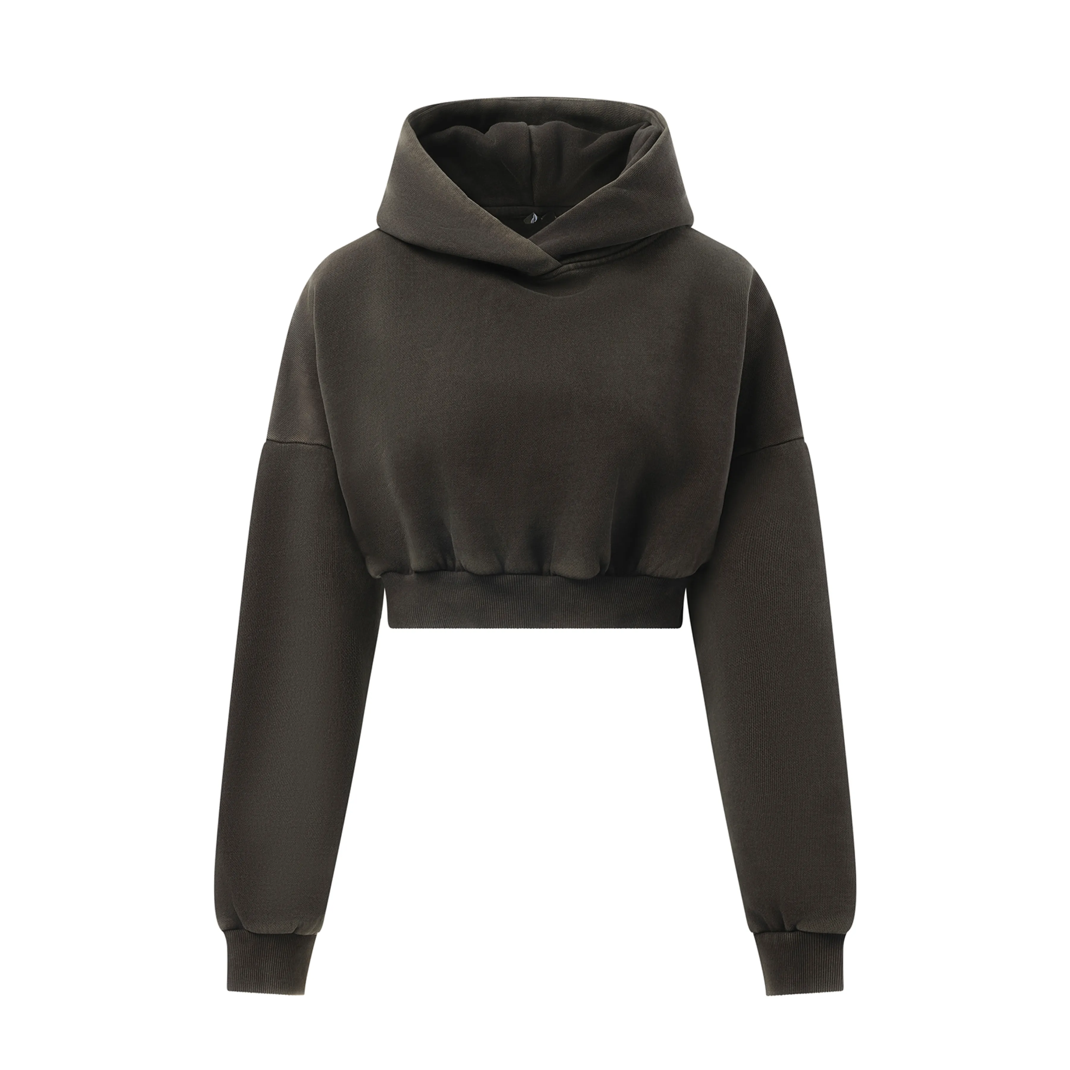 Cropped Heavy Hood in Washed Black sold by MARAIS product image thumbnail 2