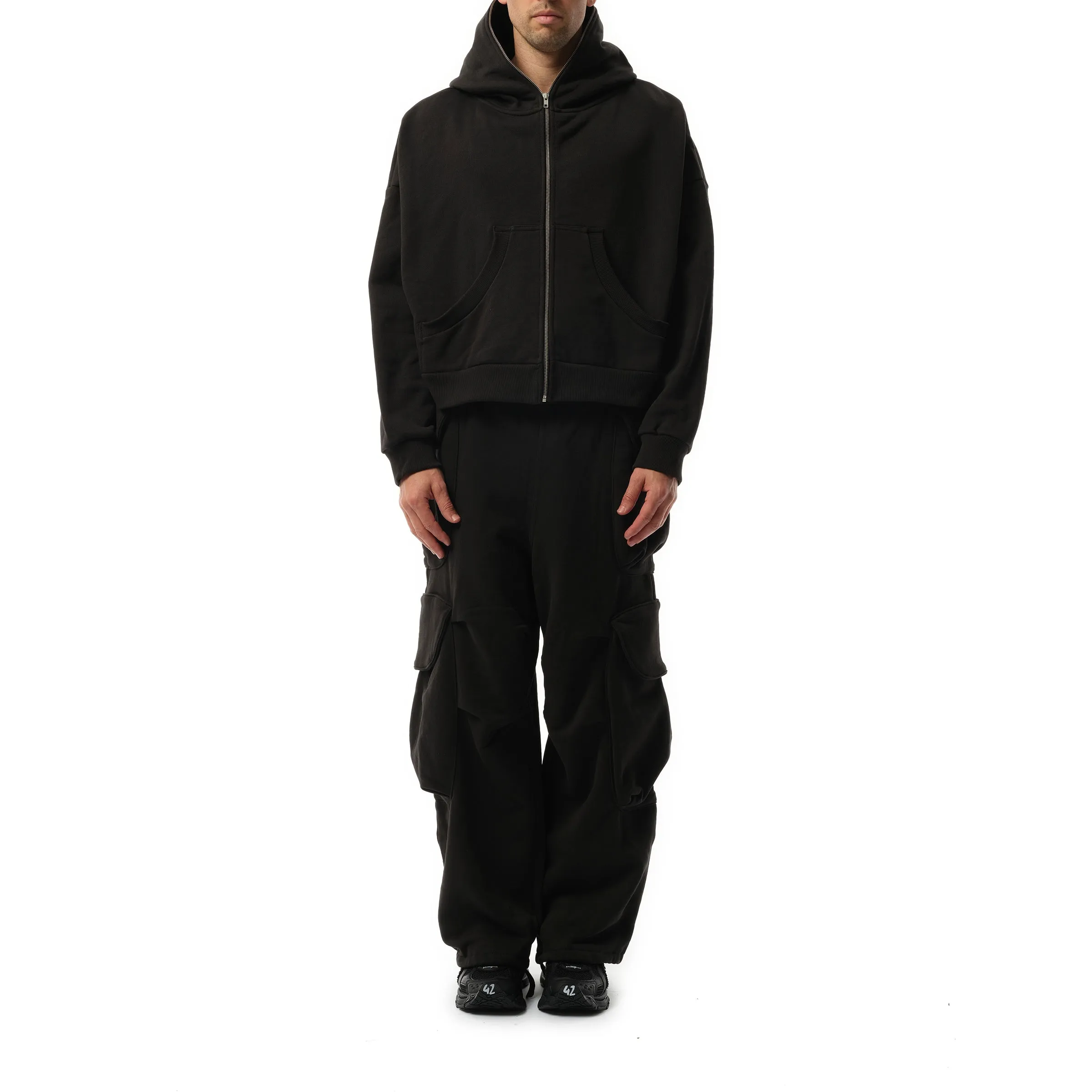 Eternal Zip Hoodie in Soot sold by MARAIS product image thumbnail 4