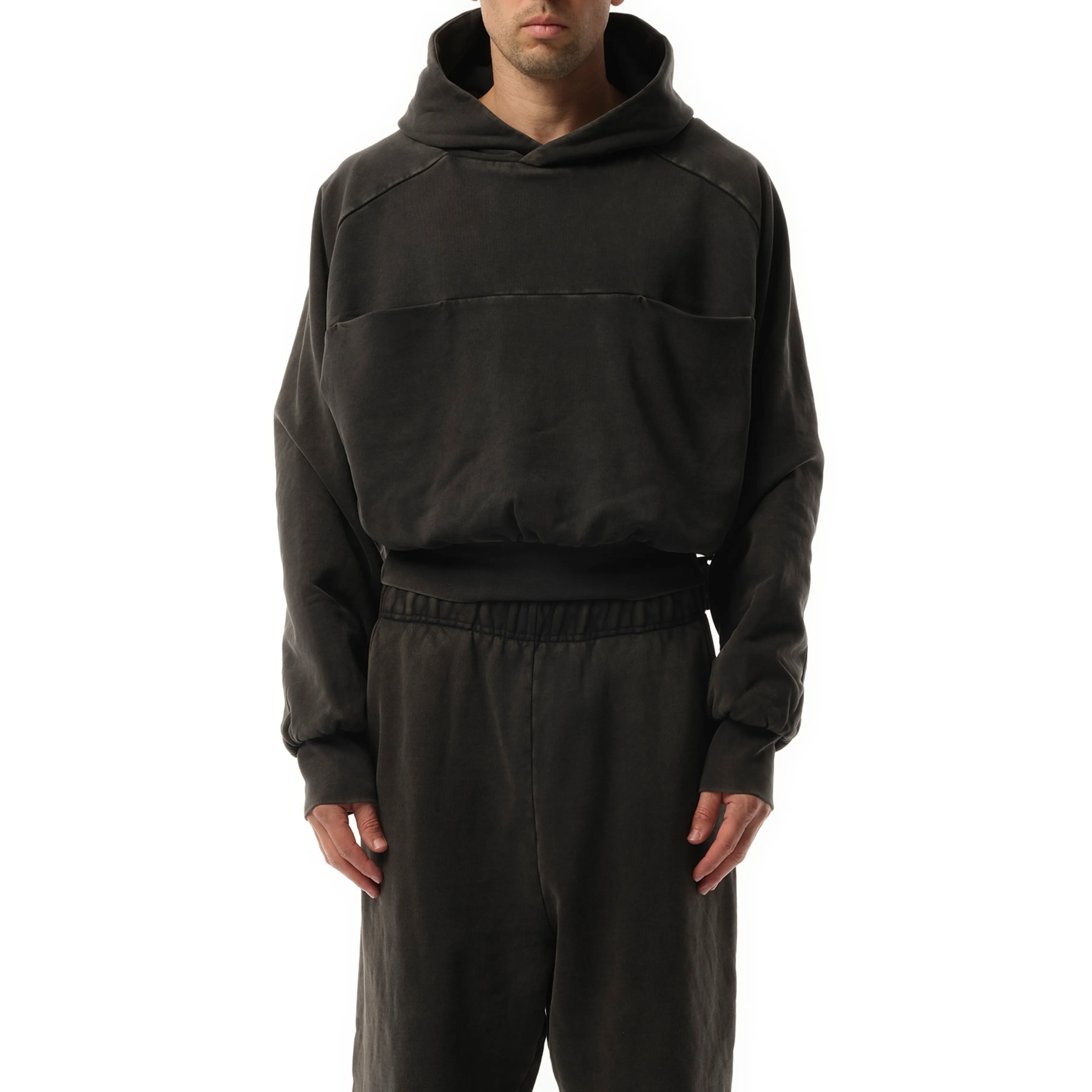 Double Double Hood in Washed Black sold by MARAIS