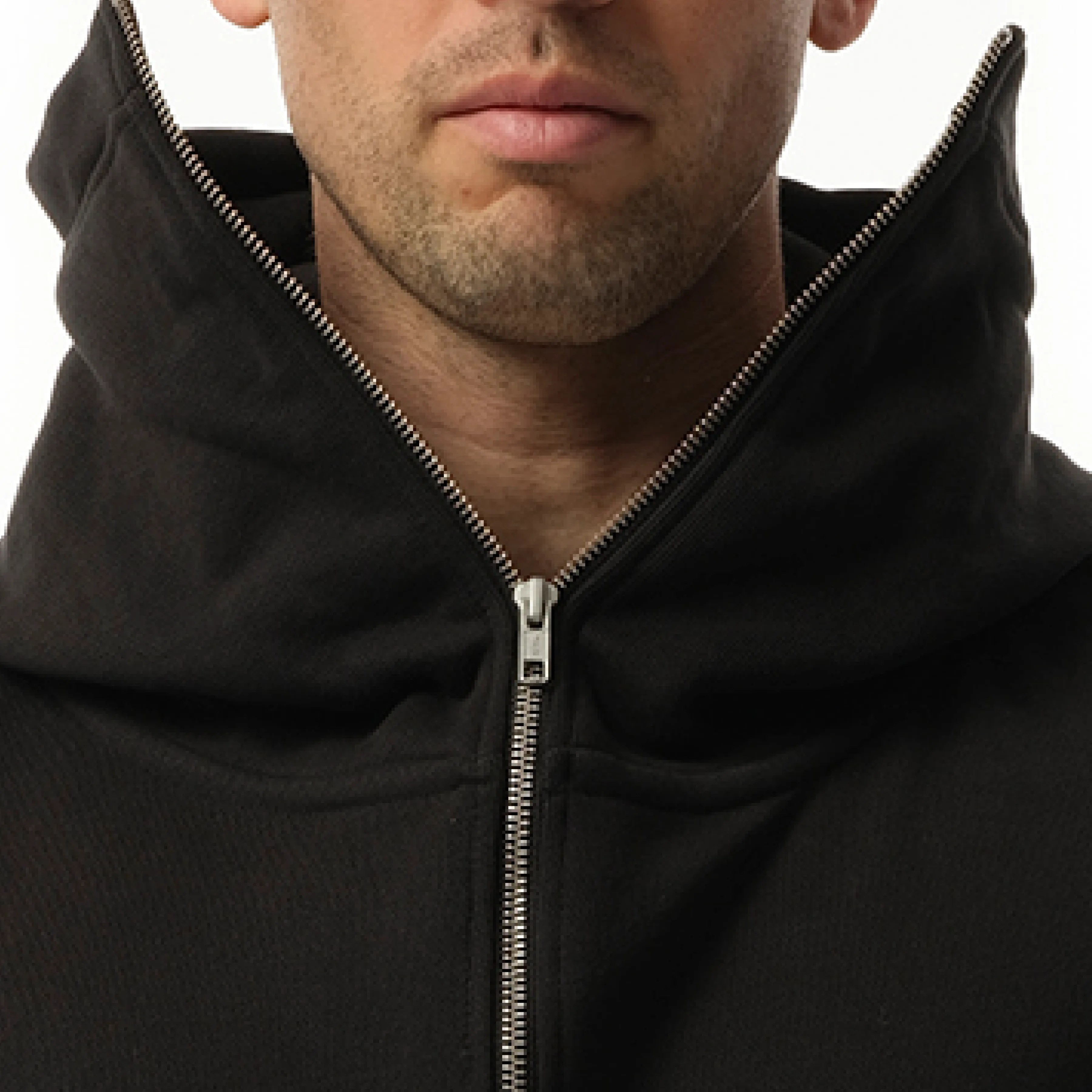 Full Zip Hoodie in Soot sold by MARAIS product image thumbnail 3