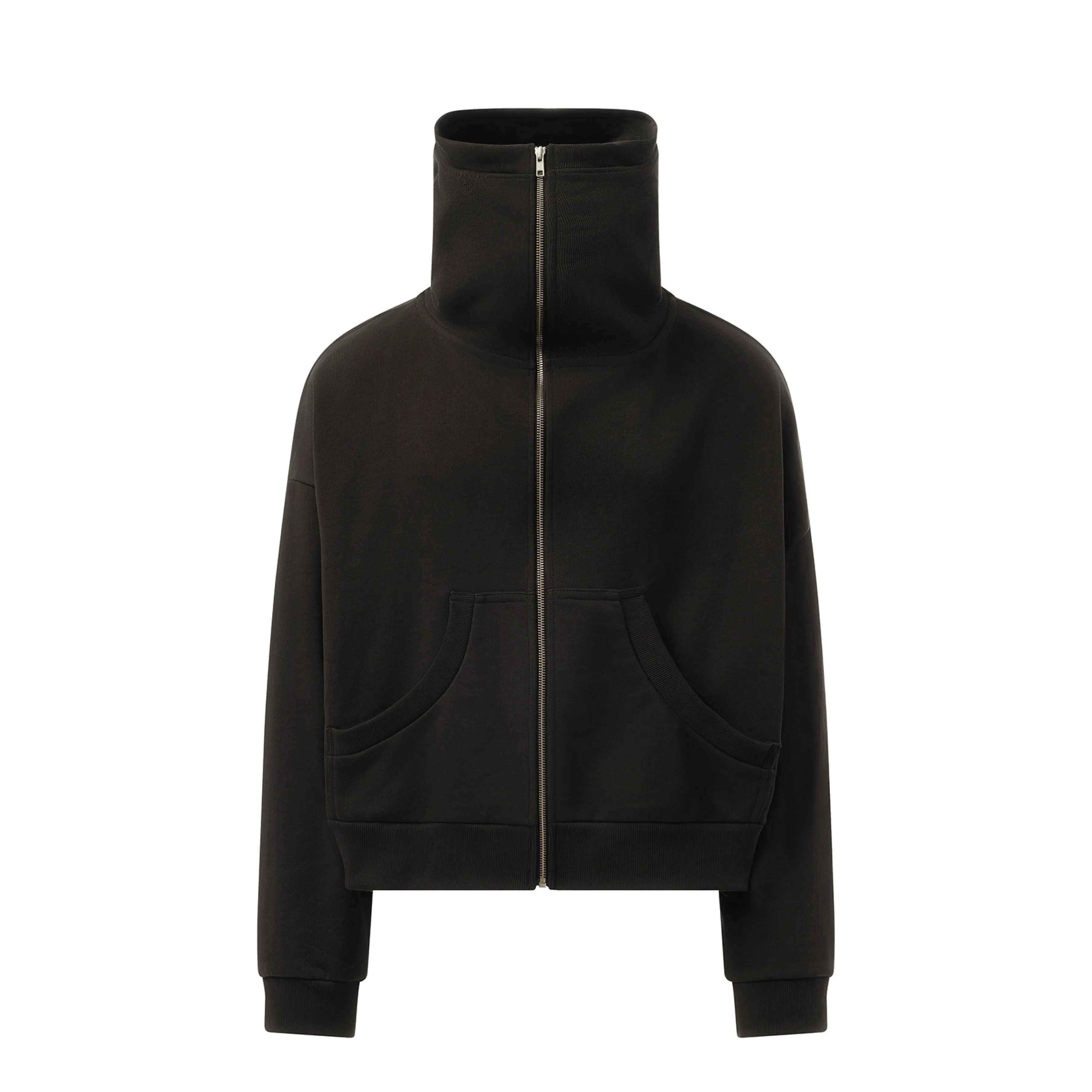Full Zip Hoodie in Soot sold by MARAIS product image thumbnail 2