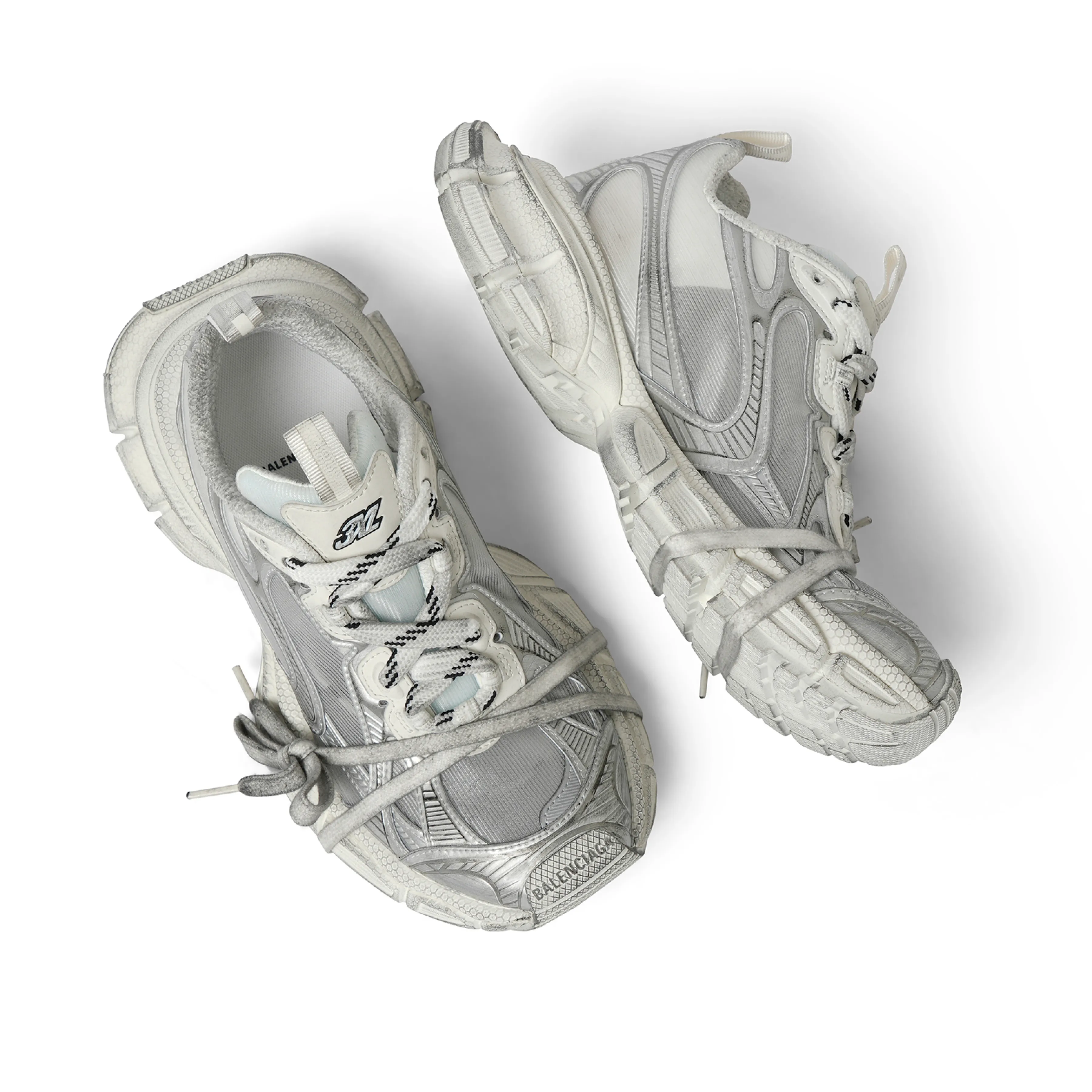 3XL Sneaker in White/Silver sold by MARAIS product image thumbnail 4