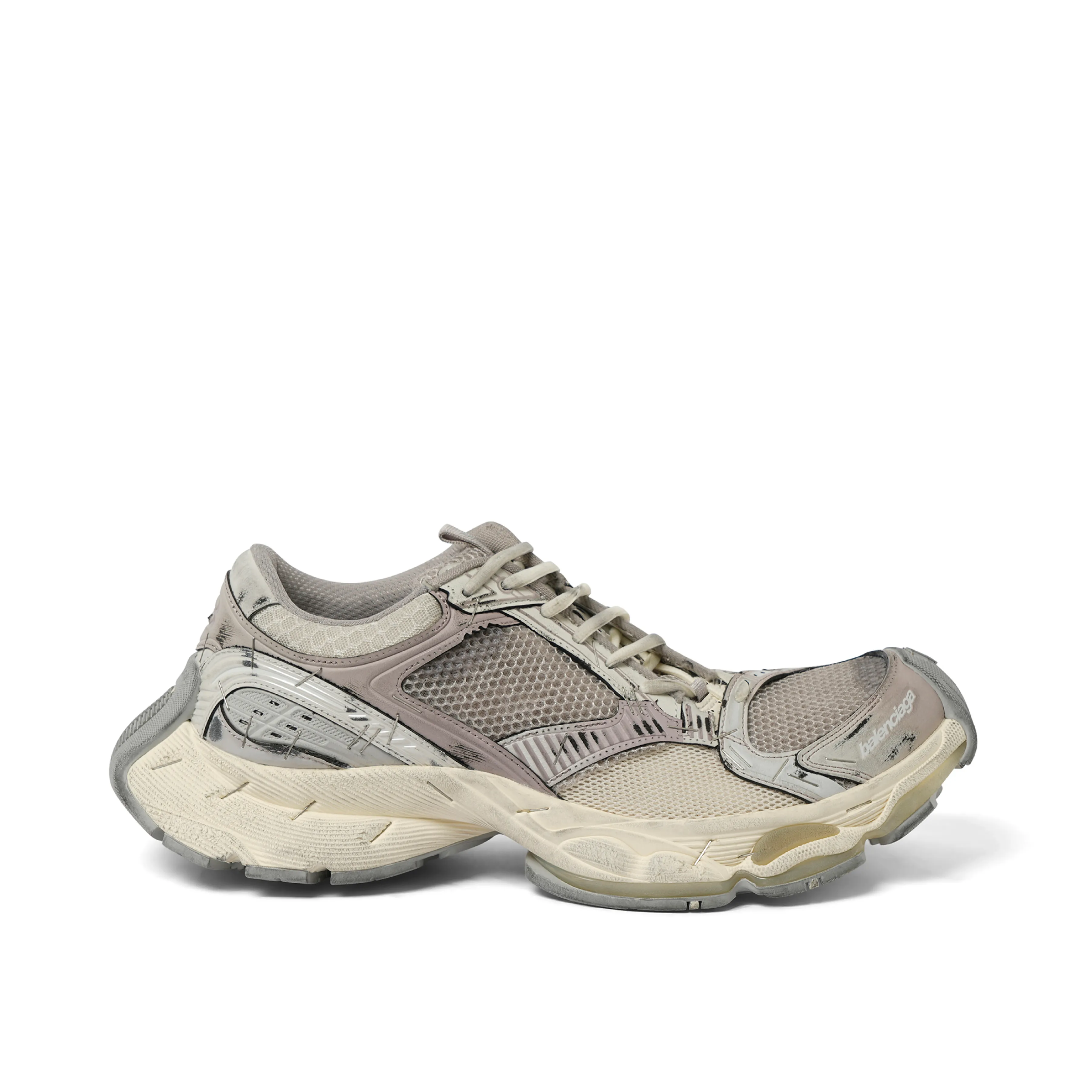 Stapler Sneaker in Beige/Grey sold by MARAIS