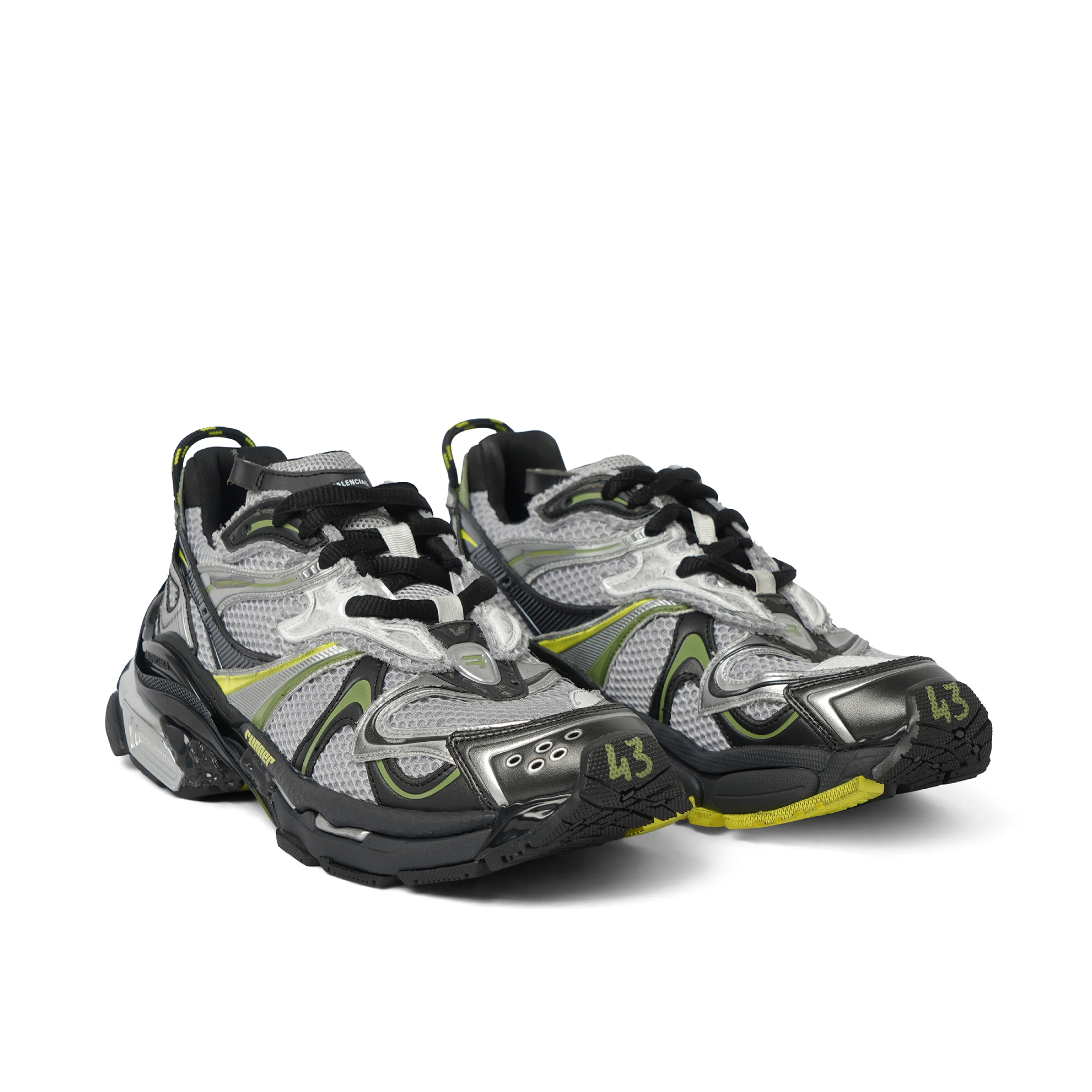 Runner 2 Sneaker in Grey/Khaki/Yellow sold by MARAIS product image thumbnail 2