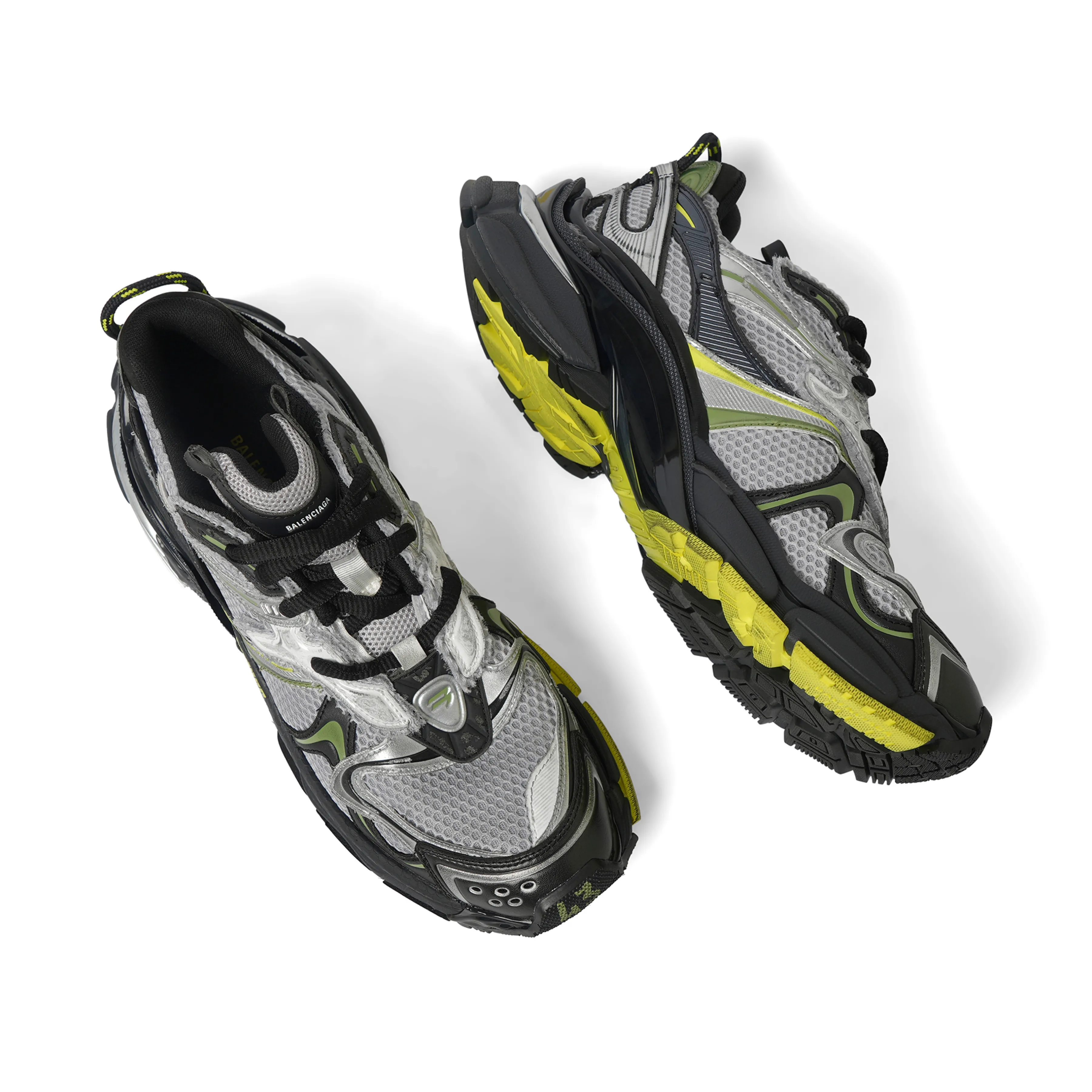 Runner 2 Sneaker in Grey/Khaki/Yellow sold by MARAIS product image thumbnail 4