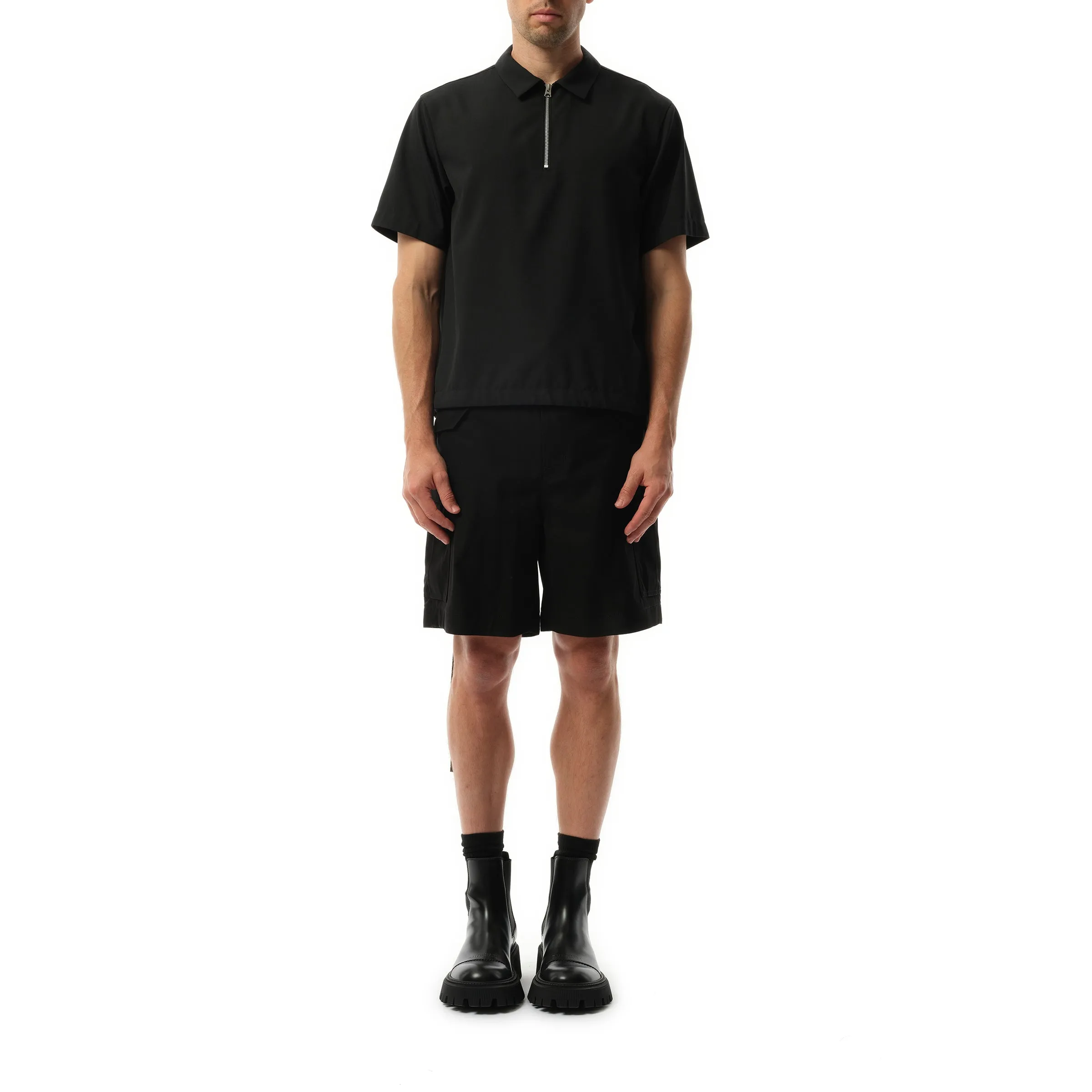 Suiting Polo Shirt in Black sold by MARAIS product image thumbnail 4