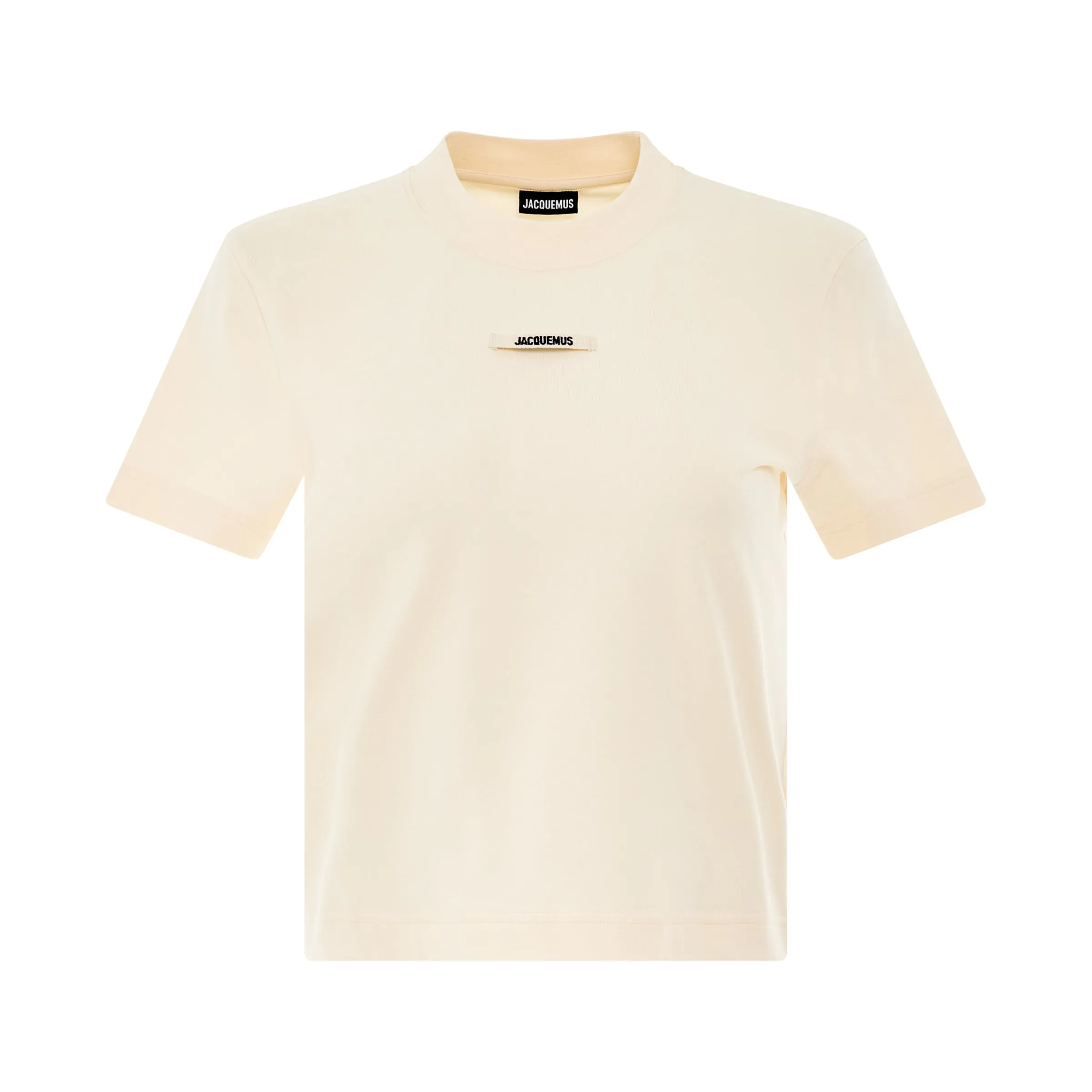Gros Grain Logo T-Shirt in Light Beige sold by MARAIS